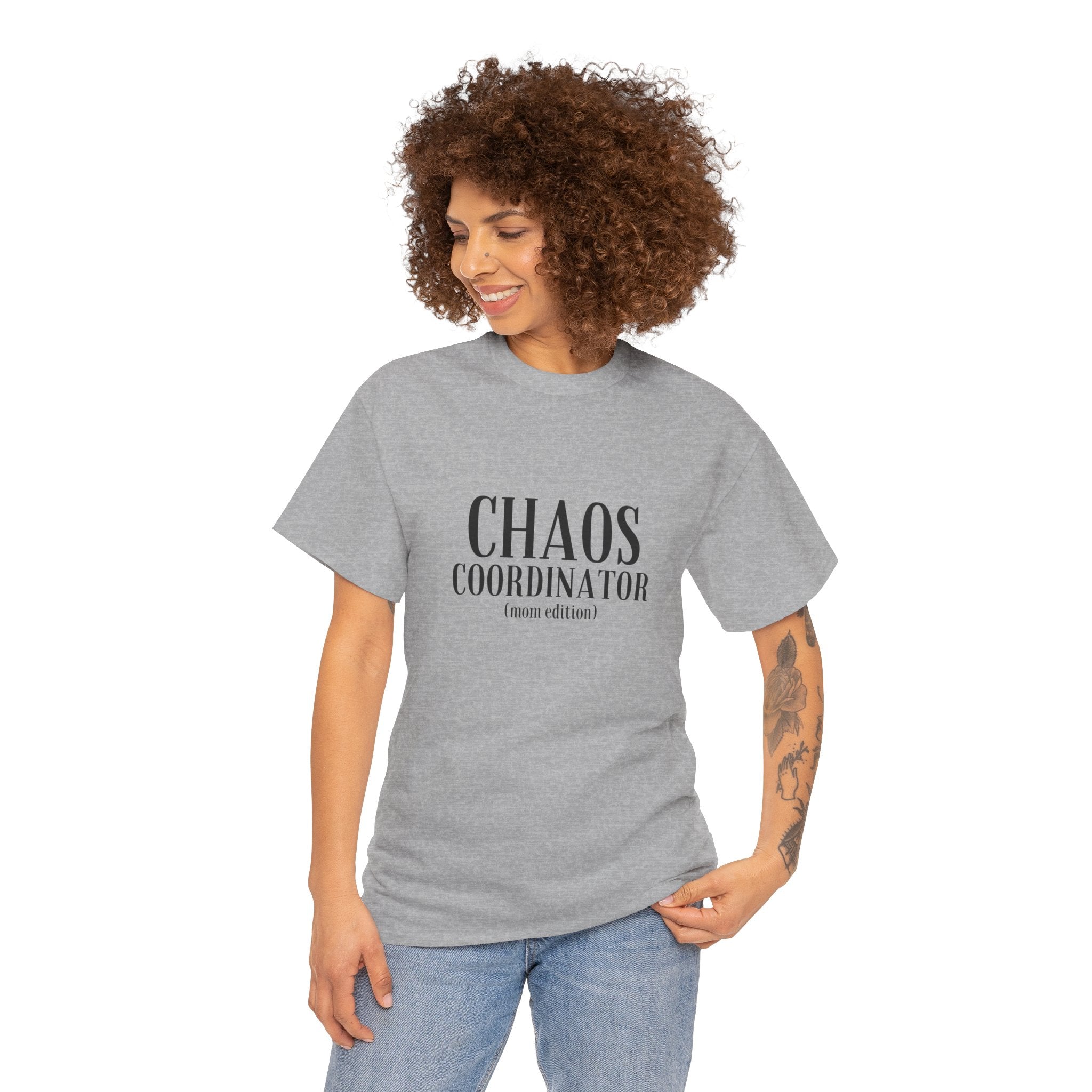 Chaos Coordinator T-Shirt in Sport Grey — for the mom who holds it all together — ThrivingMoms