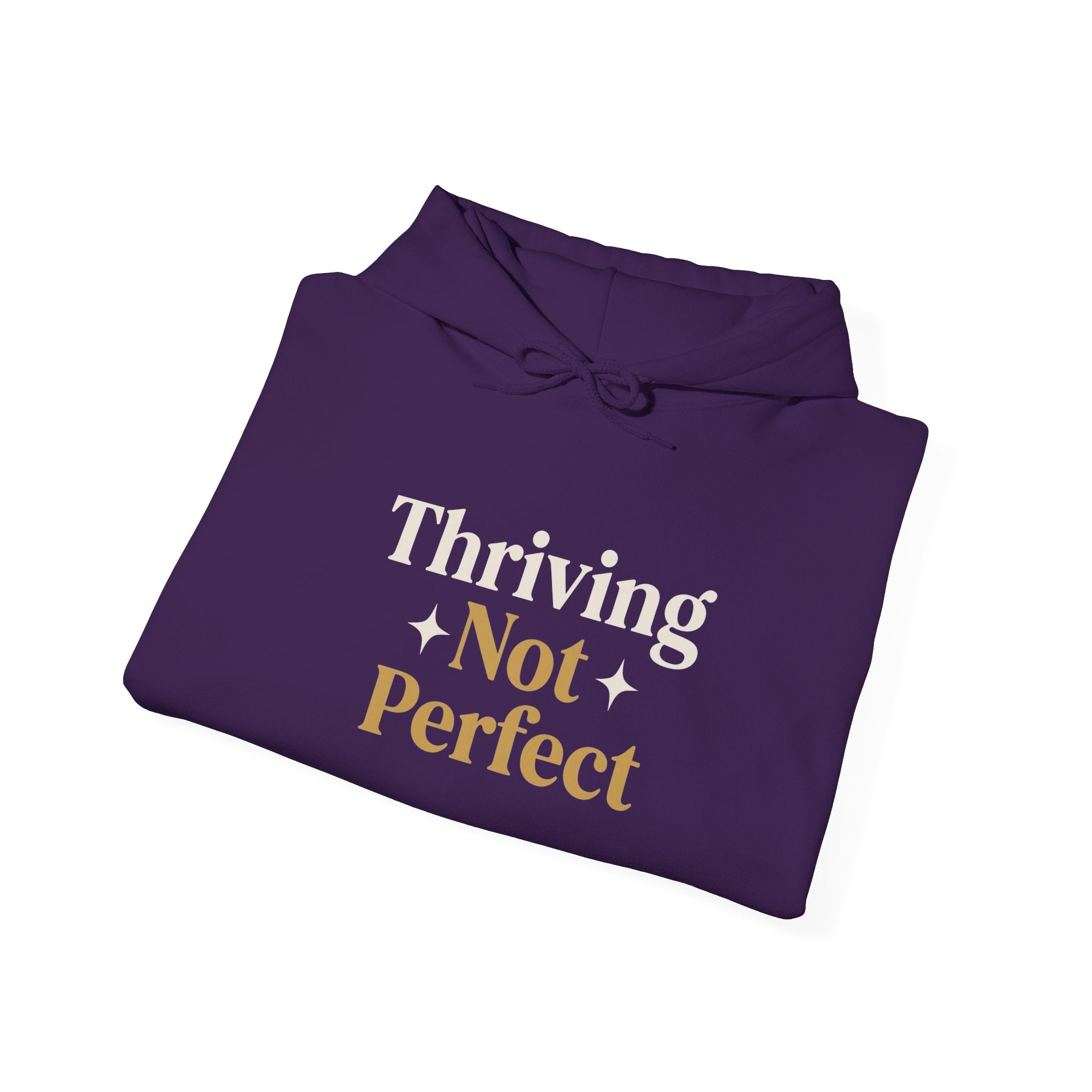 Thriving Not Perfect mom hoodie purple - hoodie - cozy motivational gift