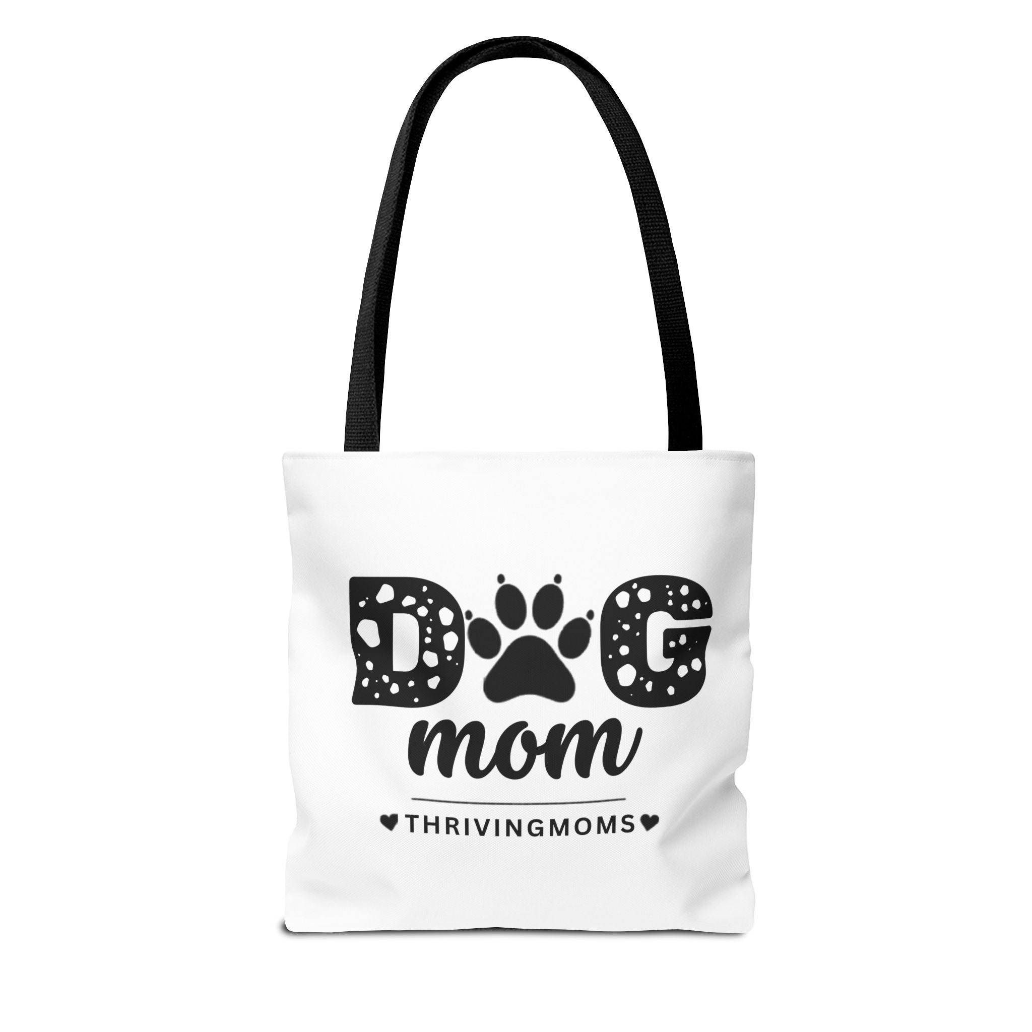 Dog Mom Tote Bag Black — for the mom whose dog goes everywhere with her — ThrivingMoms