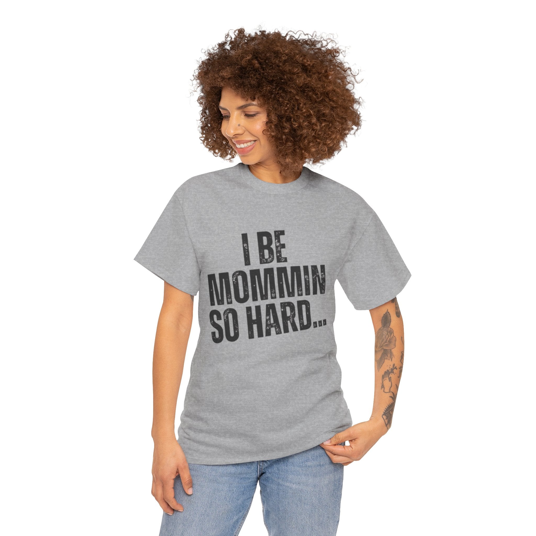 Mommin So Hard t-shirt sport grey - t-shirt - gift for moms