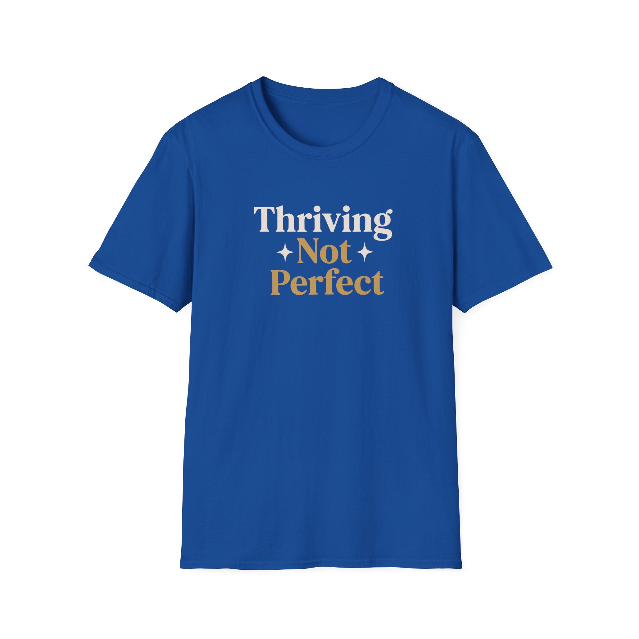 Thriving Not Perfect t-shirt royal - t-shirt - gift for moms