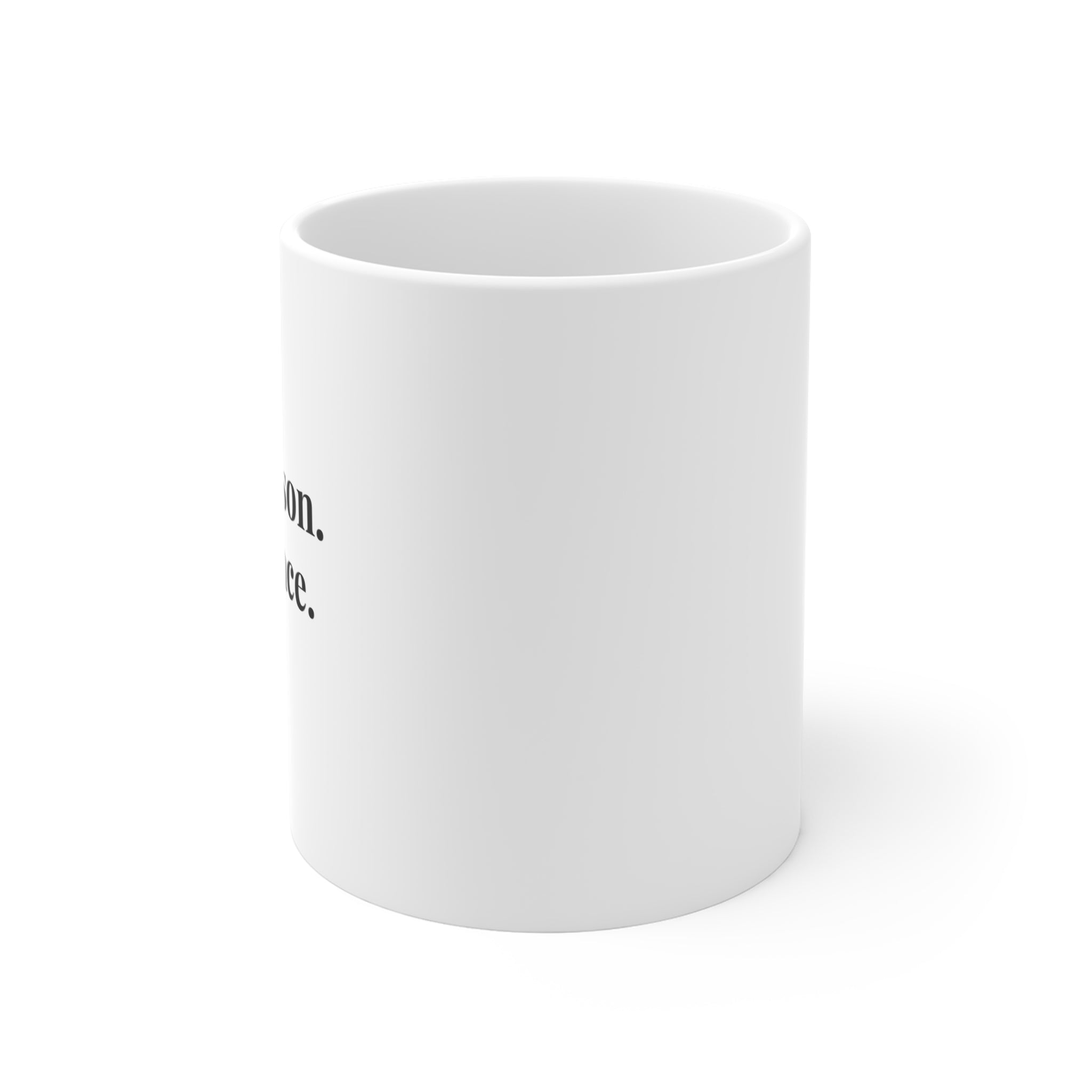 Her Person Her Peace 15oz White Ceramic Mug — bold print, dishwasher safe — ThrivingMoms