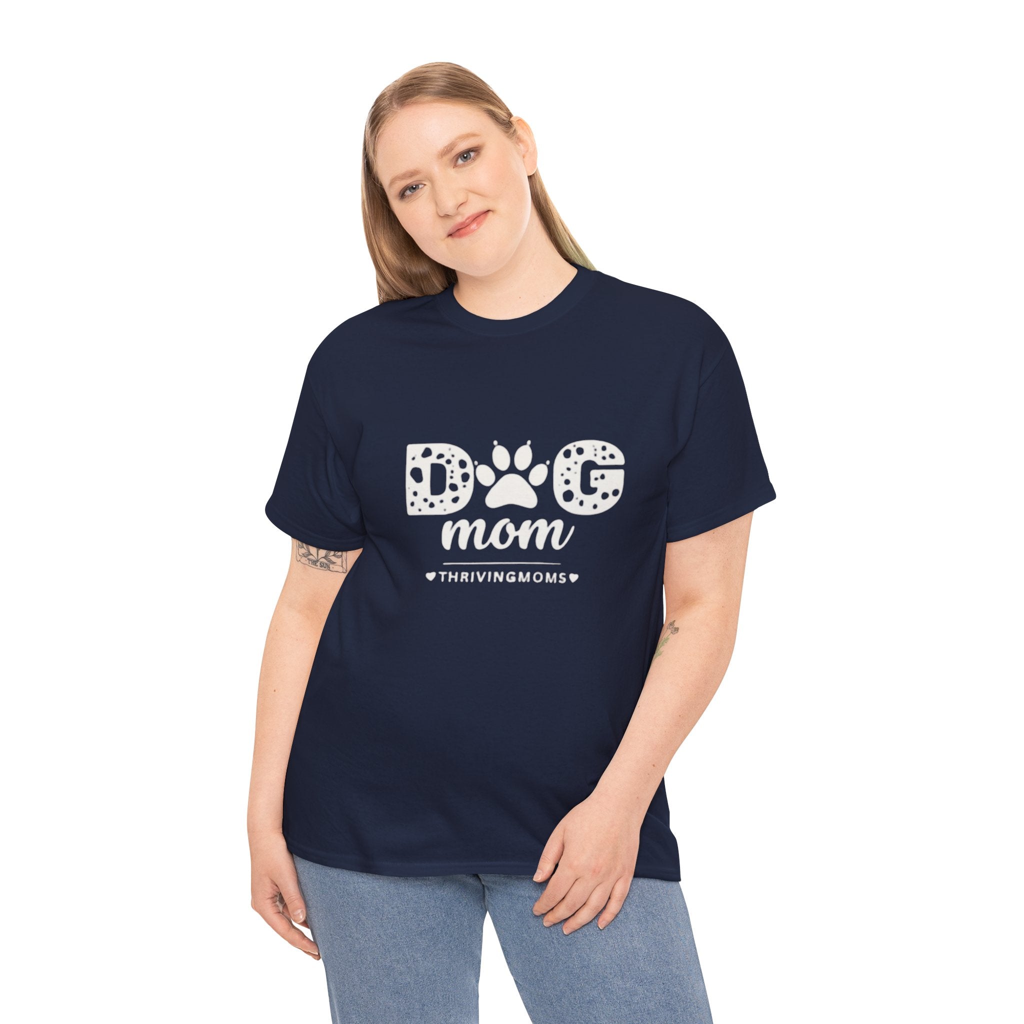 Dog Mom T-Shirt in Navy — soft and completely hers — ThrivingMoms