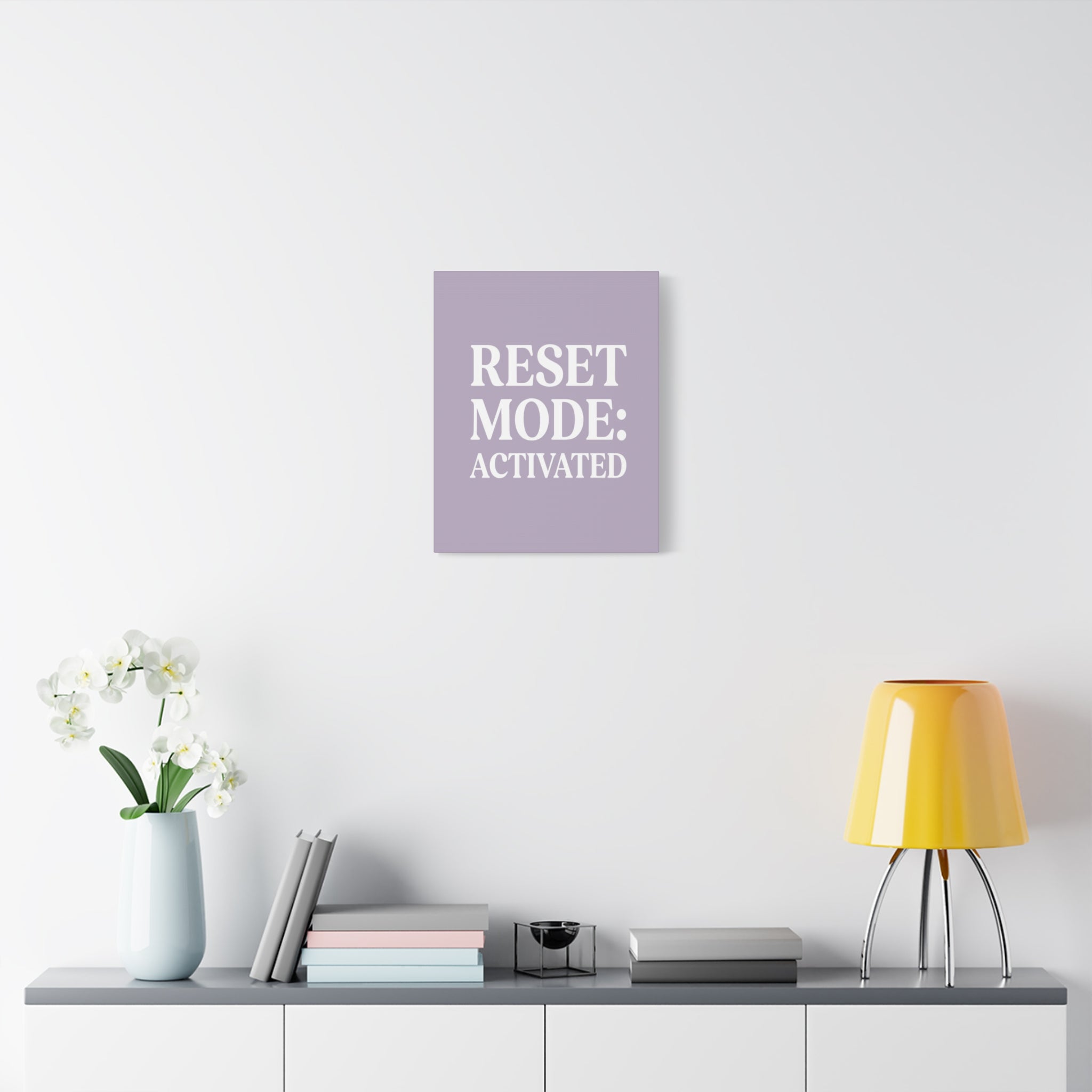 Reset Mode: Activated (Lavander) — Wall Canvas