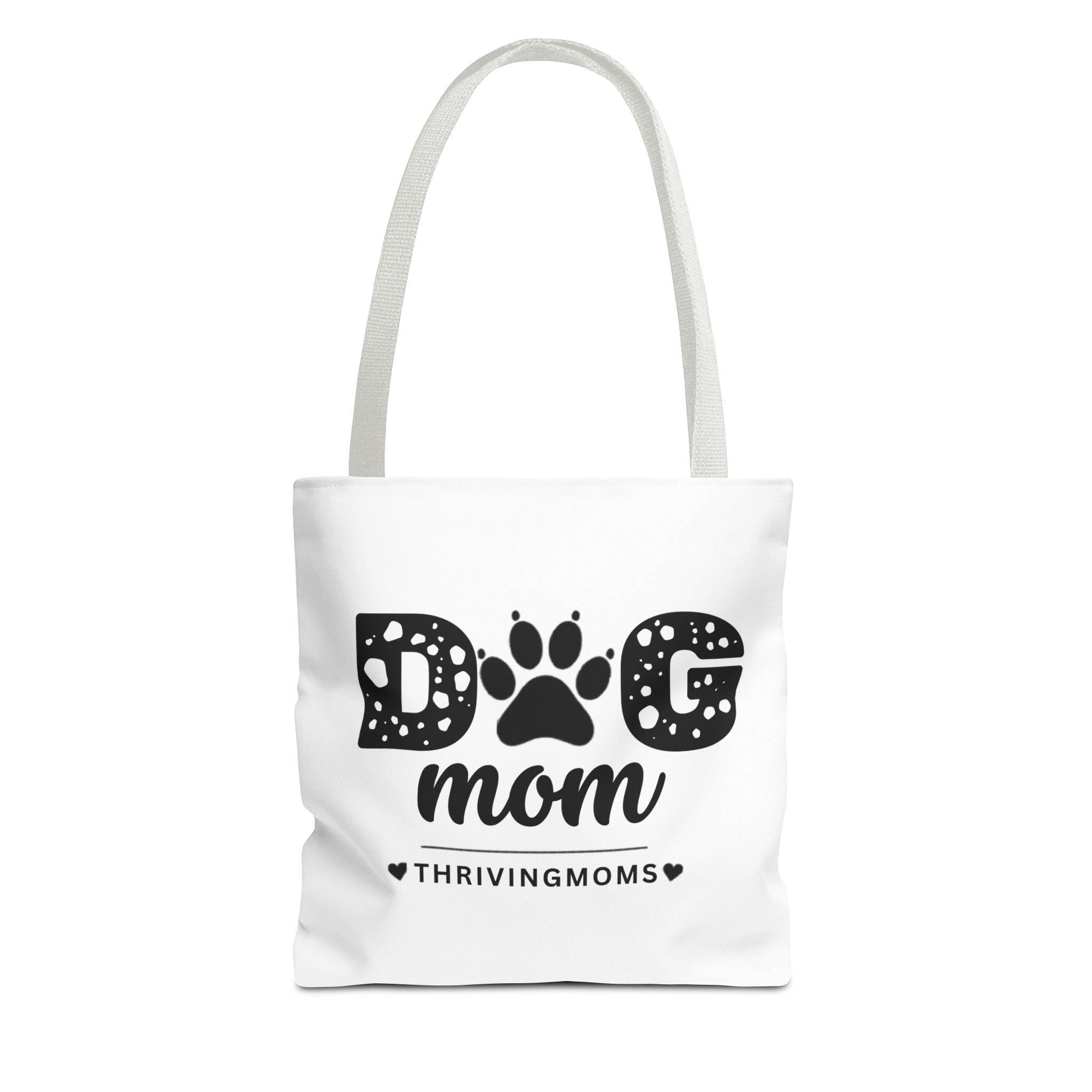 Dog Mom Tote Bag White — for the mom whose dog goes everywhere with her — ThrivingMoms