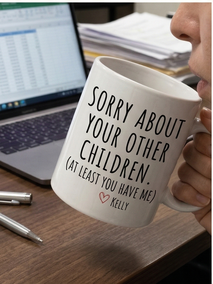 Sorry About Your Other Children mom mug - mug - sarcastic gift for moms