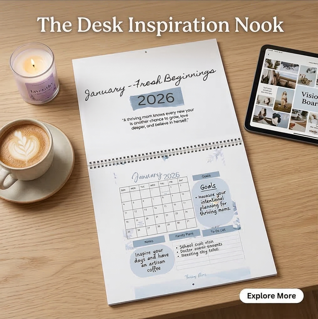 2026 Thriving Moms wall calendar - calendar - family planner for moms