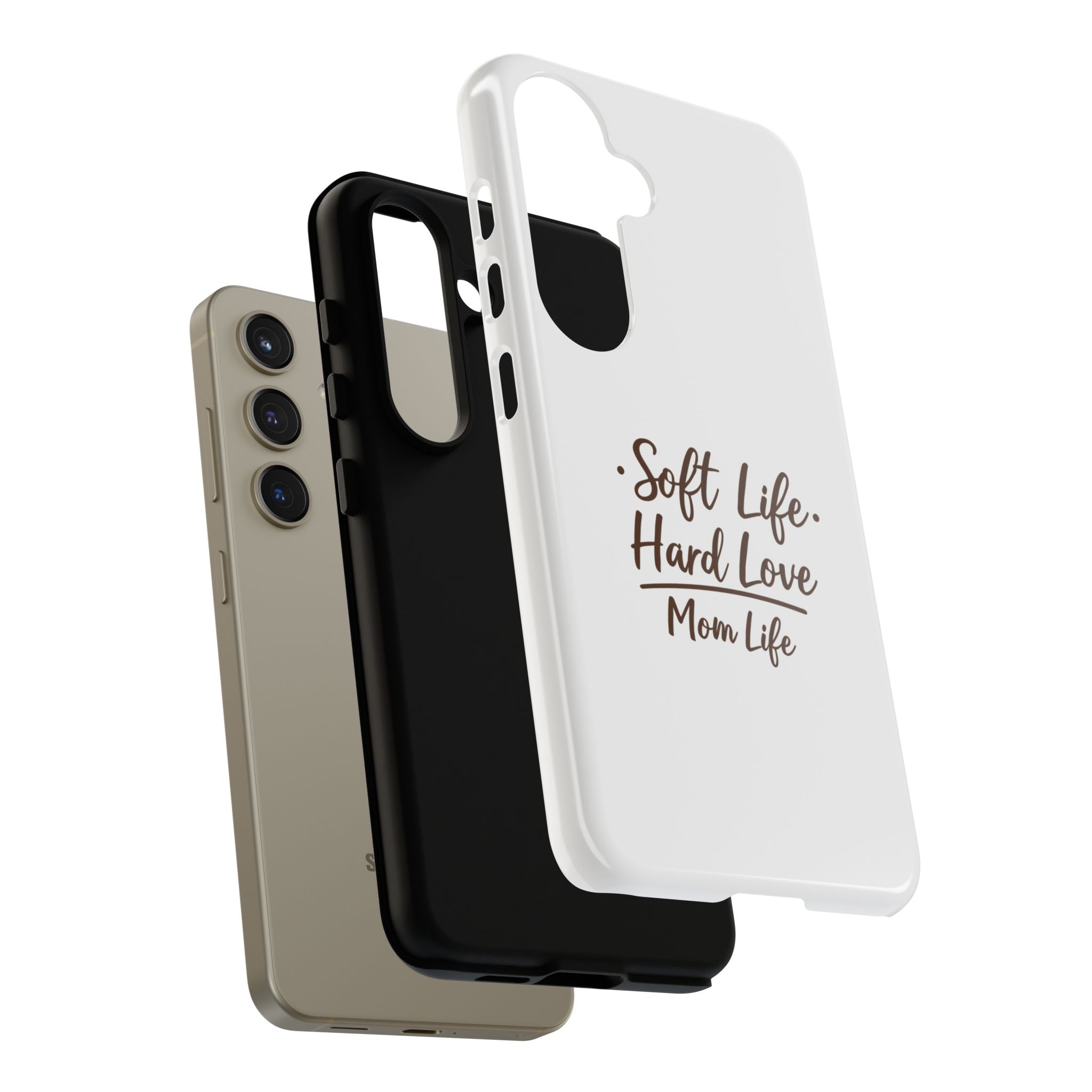 Soft Life Hard Love phone case - phone case - empowering mom gift