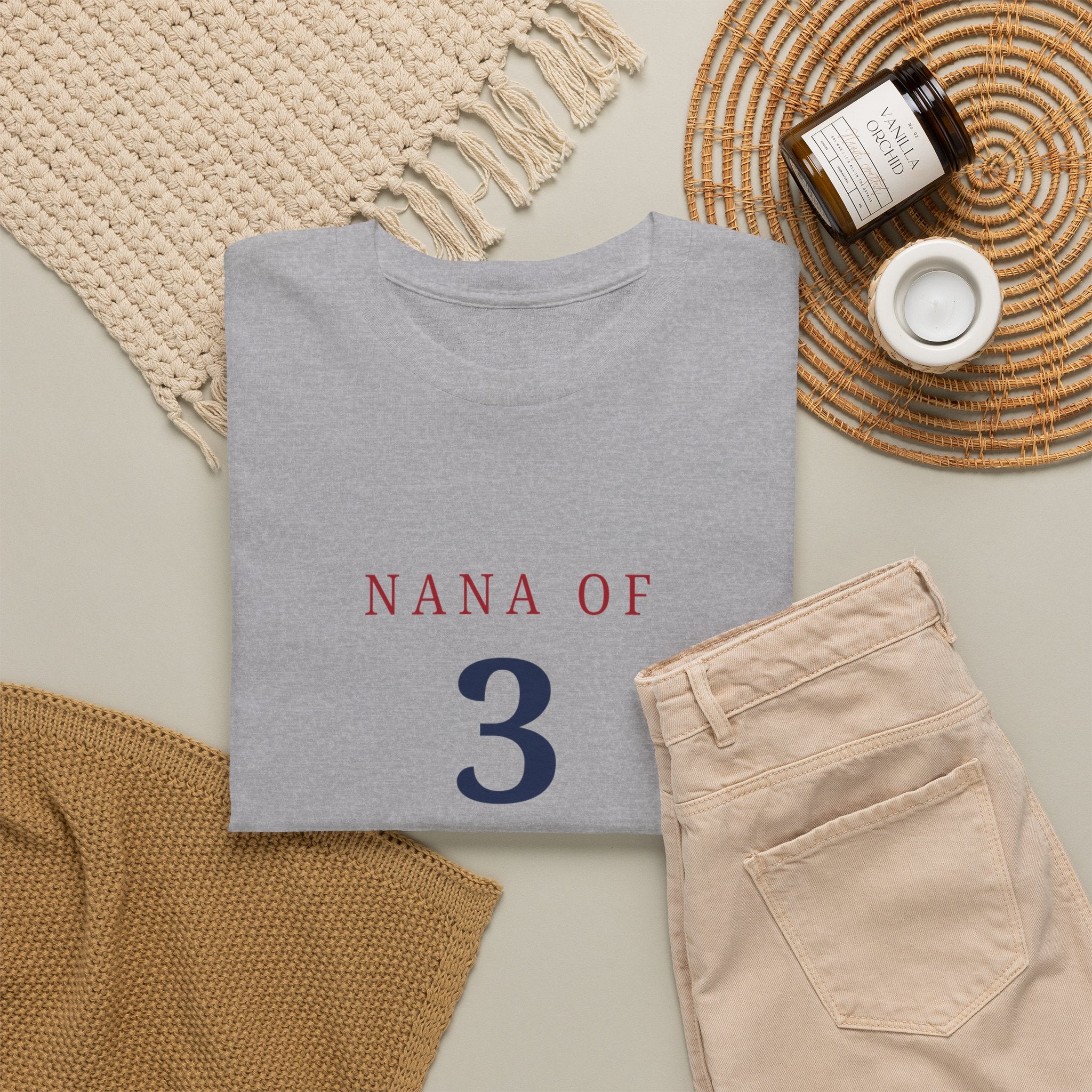 Nana of 3 Grandkids — T-Shirt