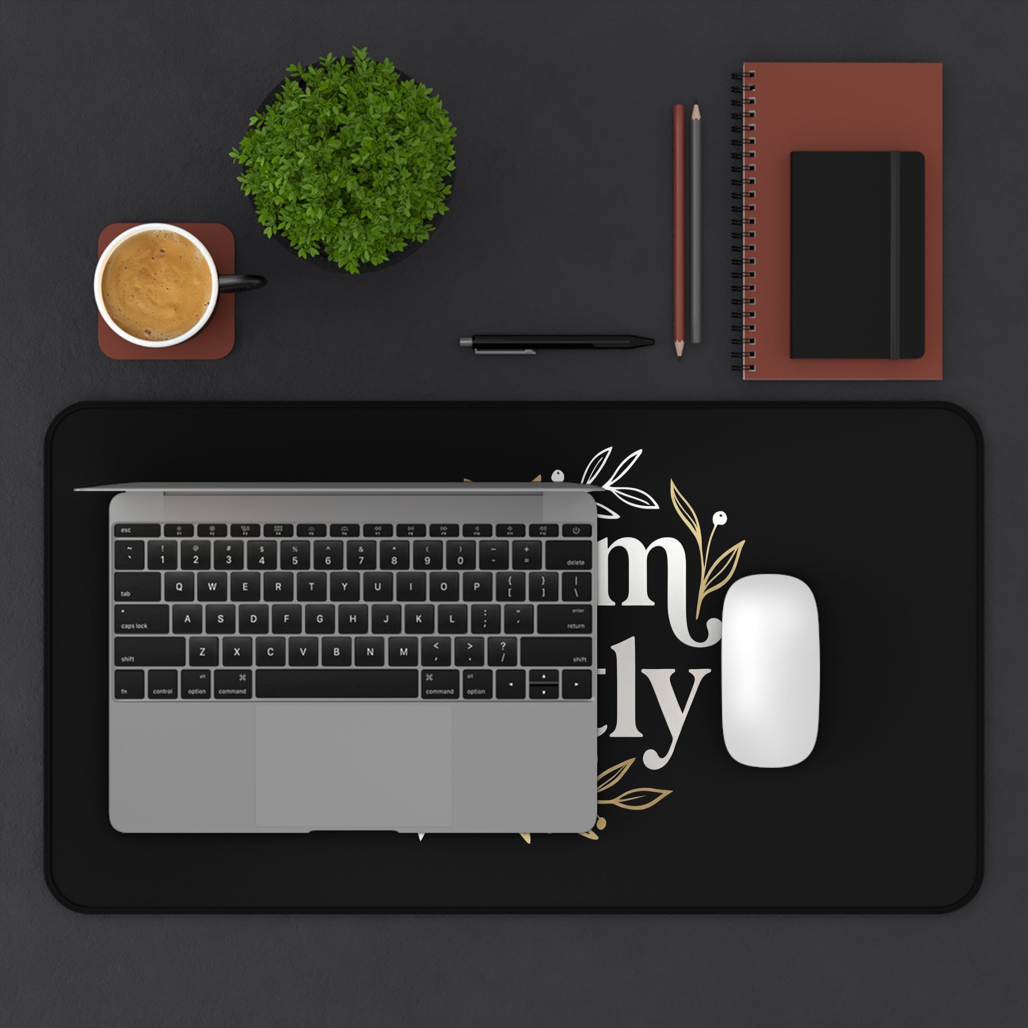 Bloom Gently desk mat - desk mat - home office gift for moms