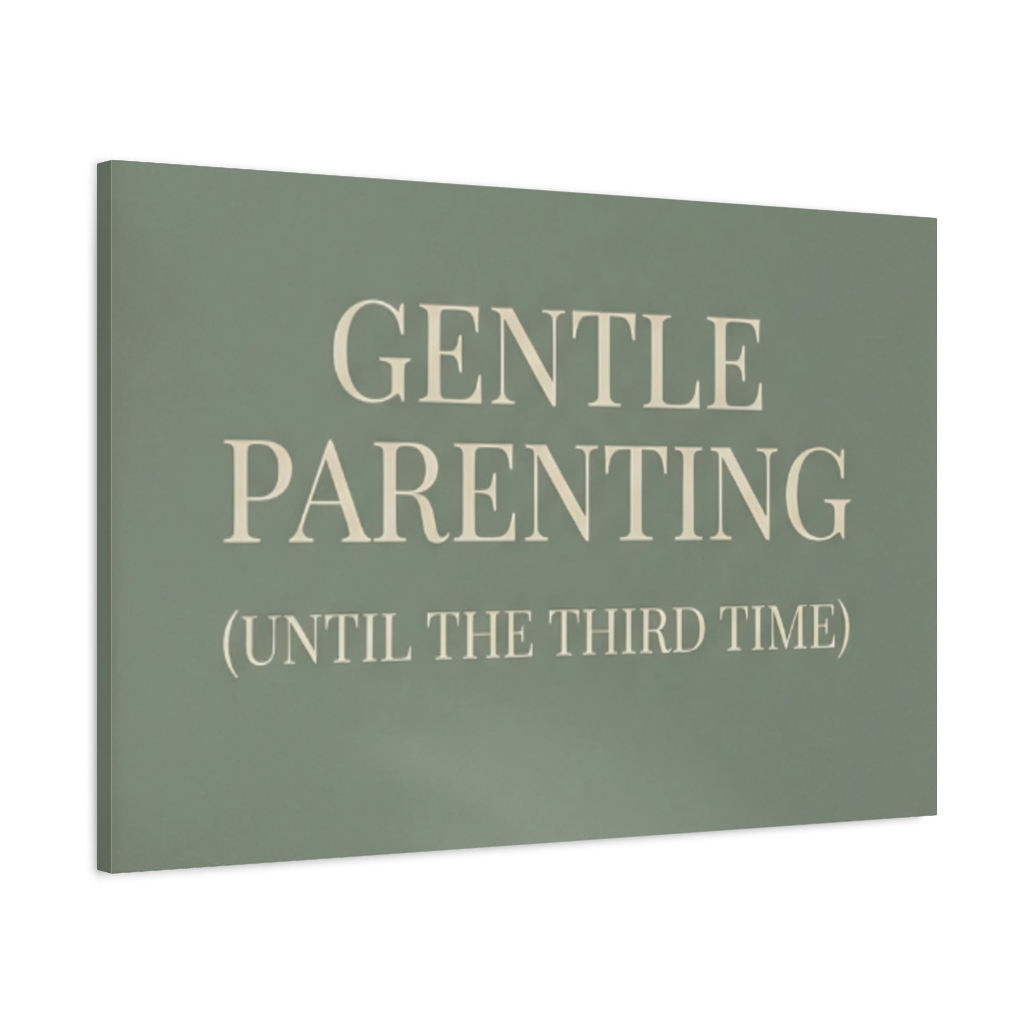 Gentle Parenting (Until the Third Time)