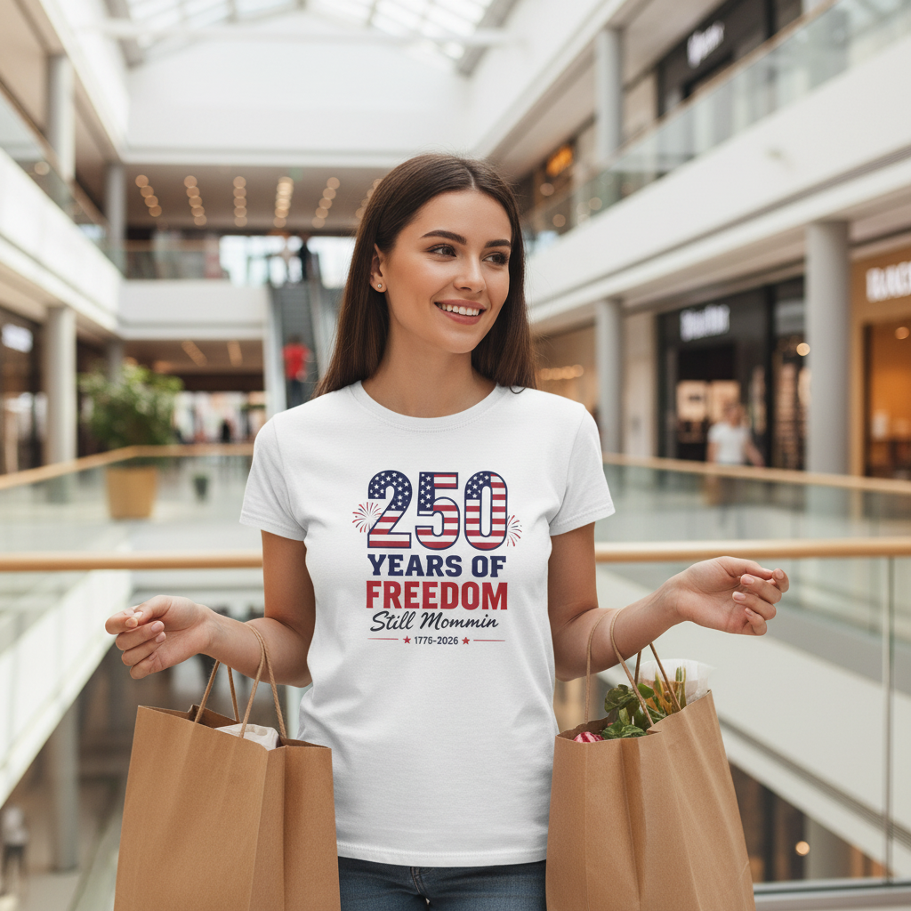 250 Years of Freedom – White Lifestyle Mockup