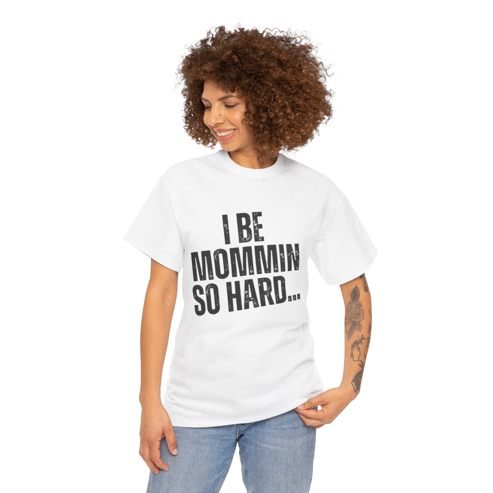 Mommin So Hard t-shirt white - t-shirt - gift for moms