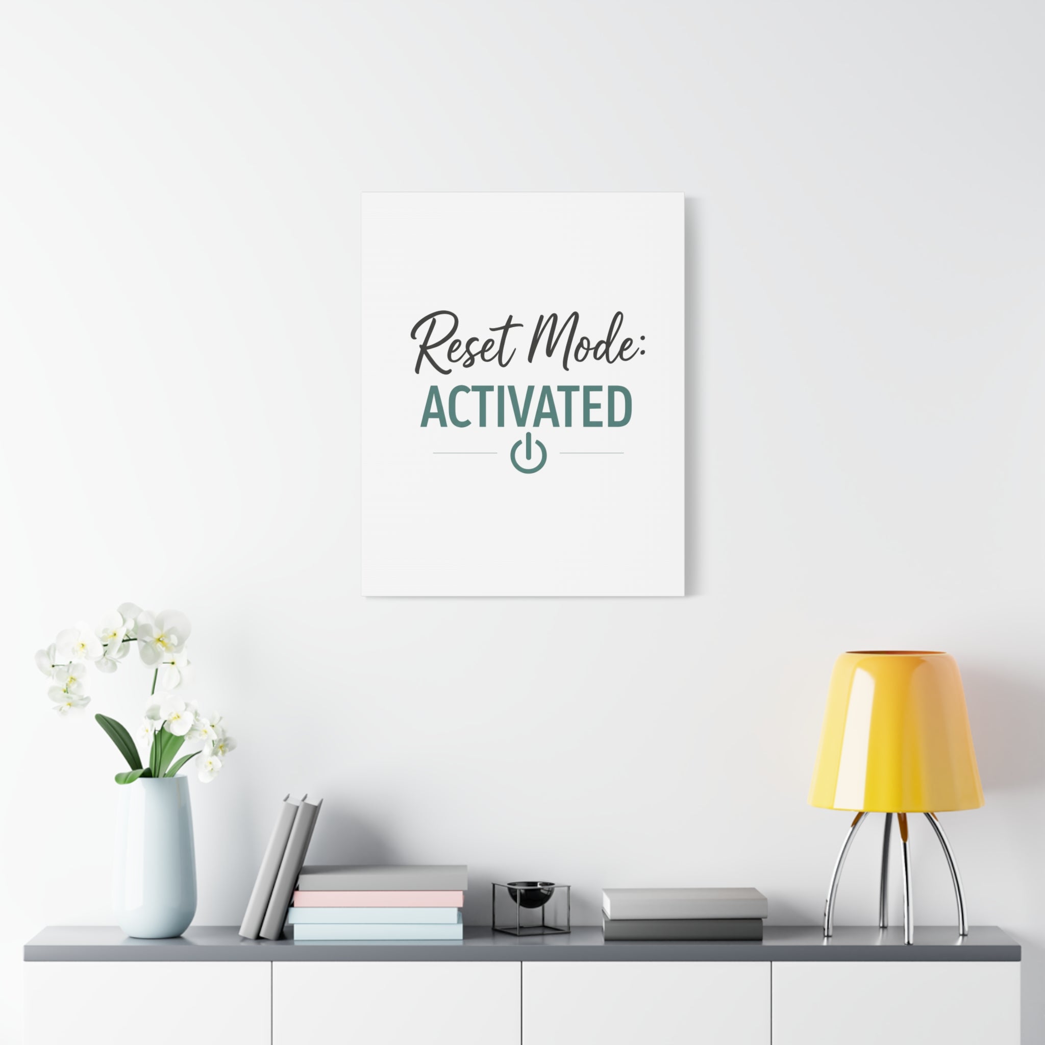 Reset Mode: Activated (Teal) — Wall Canvas