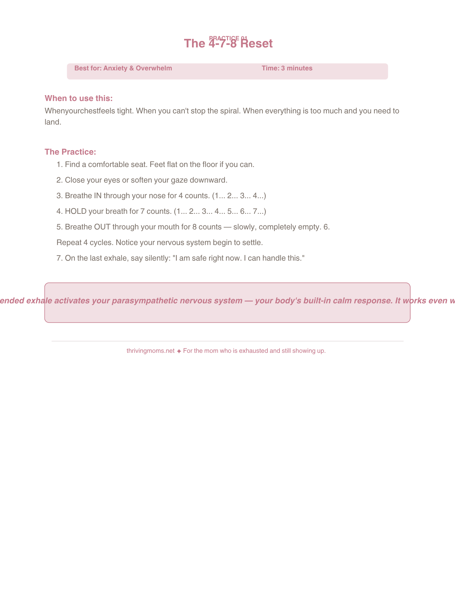 Calm Mom Meditation & Breathwork Guide — Digital Download
