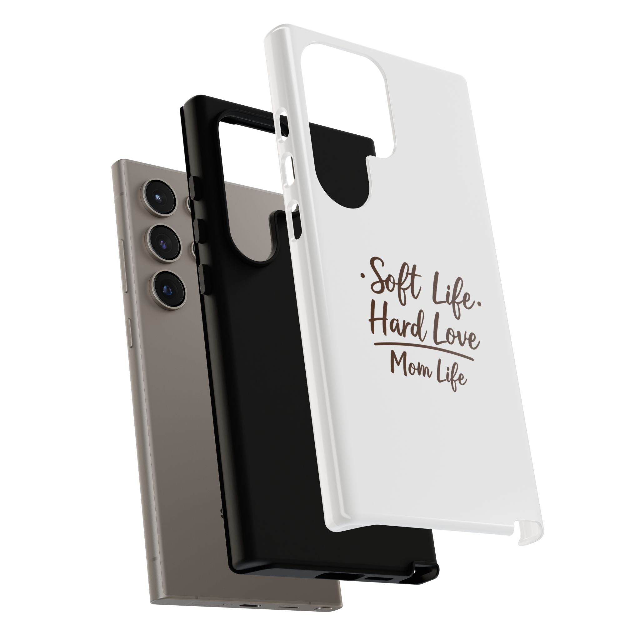 Soft Life Hard Love phone case - phone case - empowering mom gift