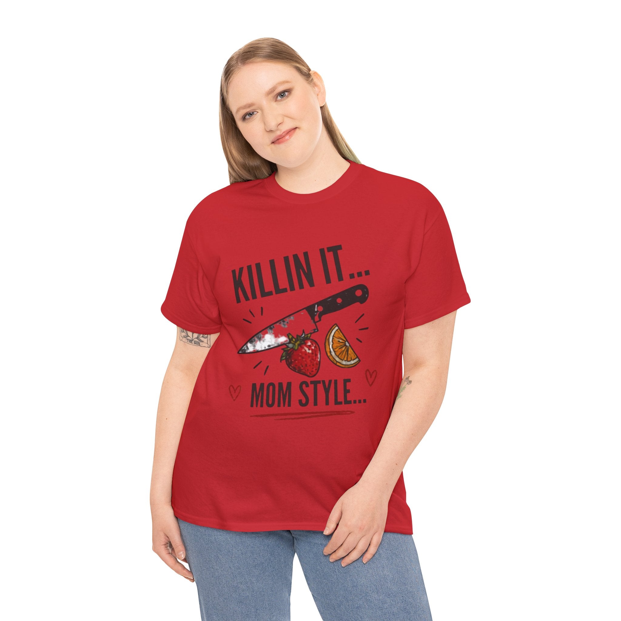 Killin It Mom Style t-shirt red - t-shirt - gift for moms