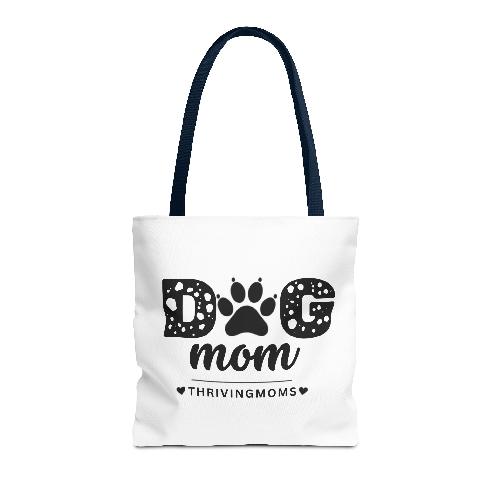 Dog Mom Tote Bag Navy — for the mom whose dog goes everywhere with her — ThrivingMoms