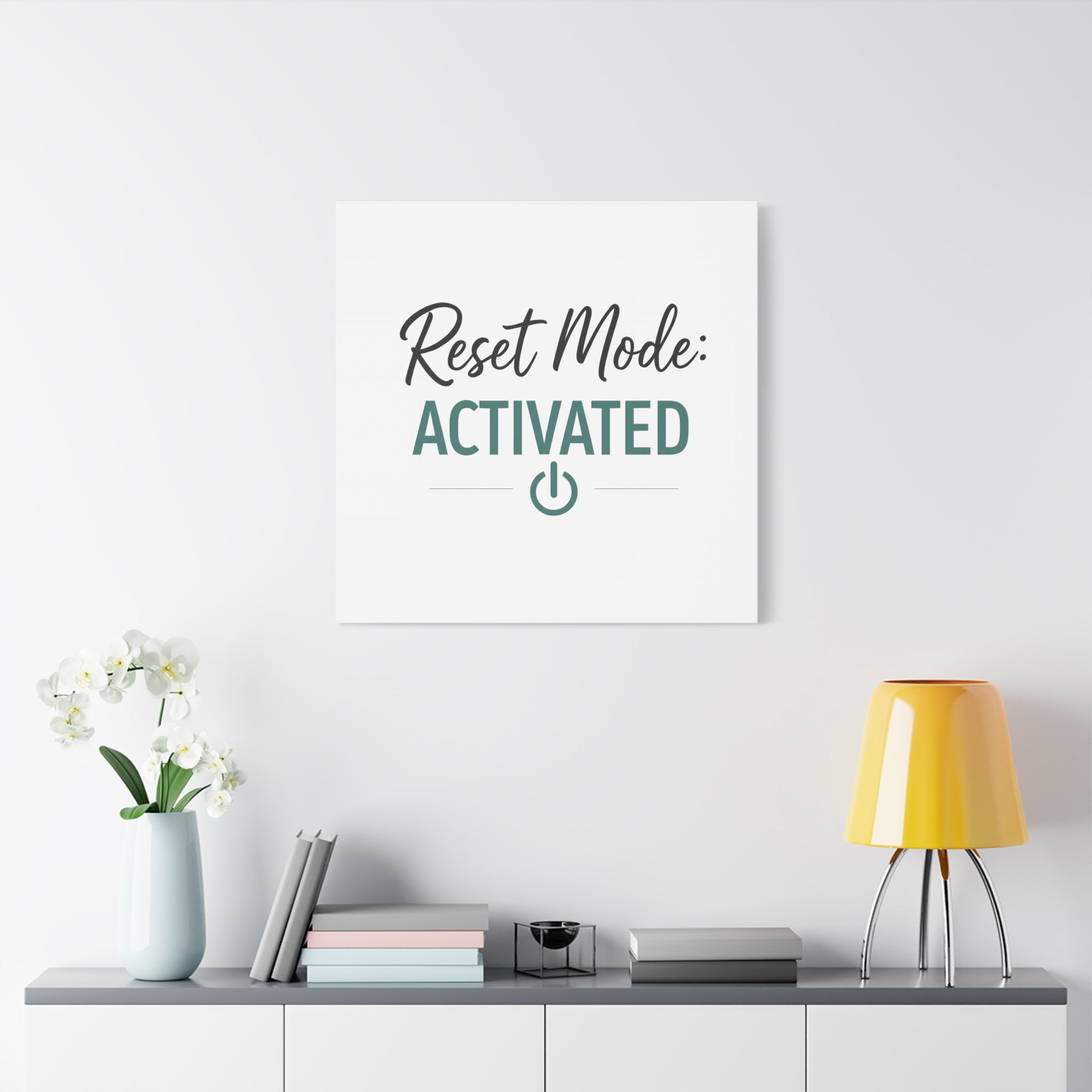 Reset Mode: Activated (Teal) — Wall Canvas