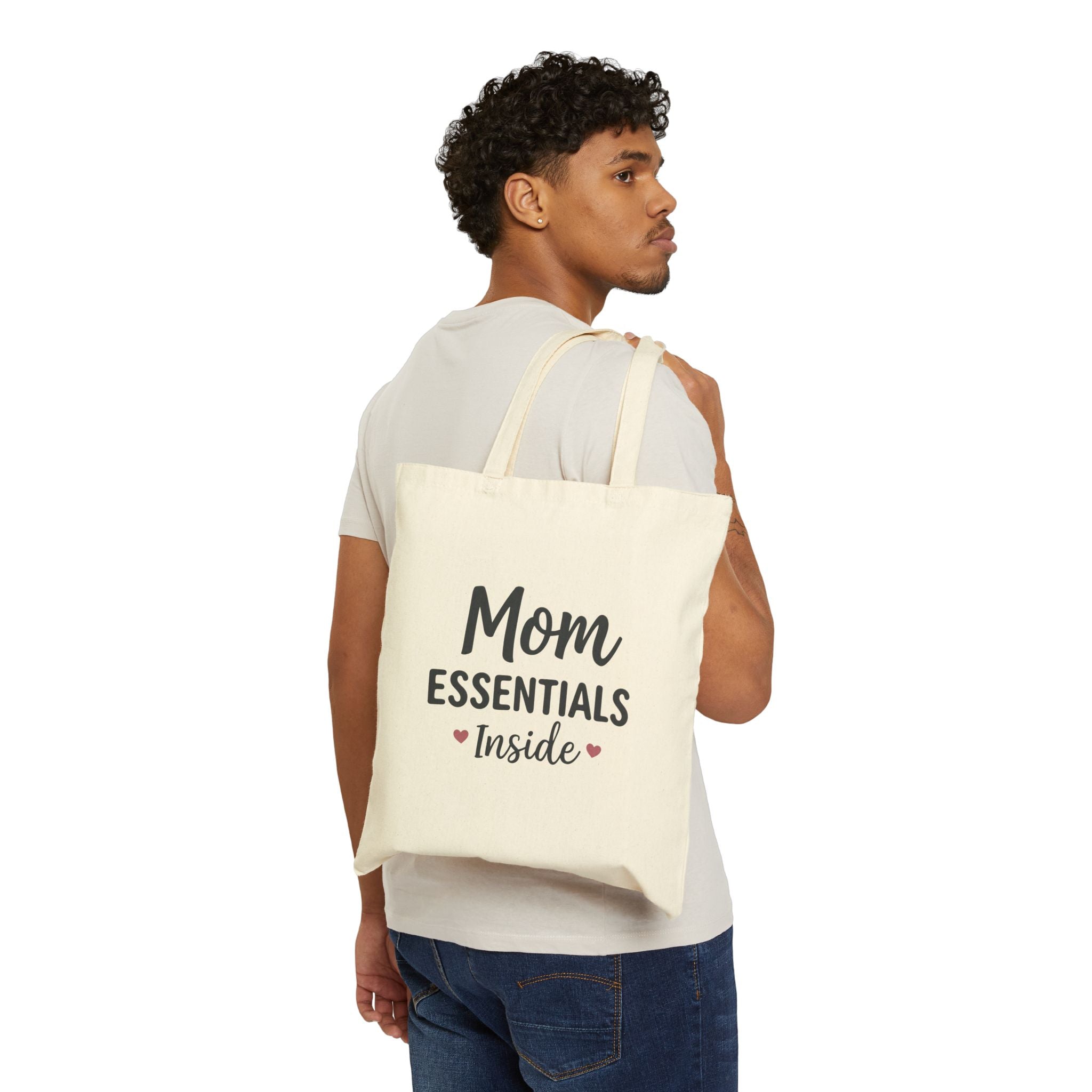 Mom Essentials Inside Canvas Tote Bag