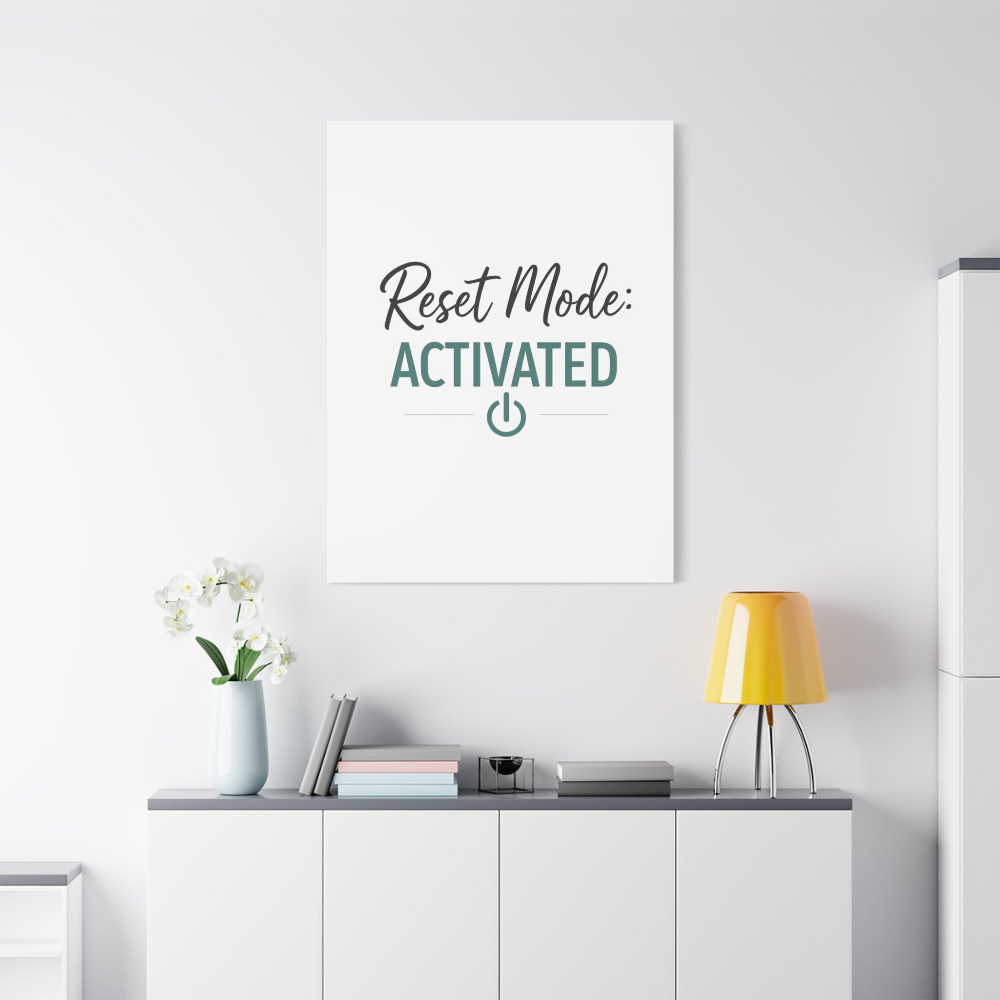 Reset Mode: Activated (Teal) — Wall Canvas