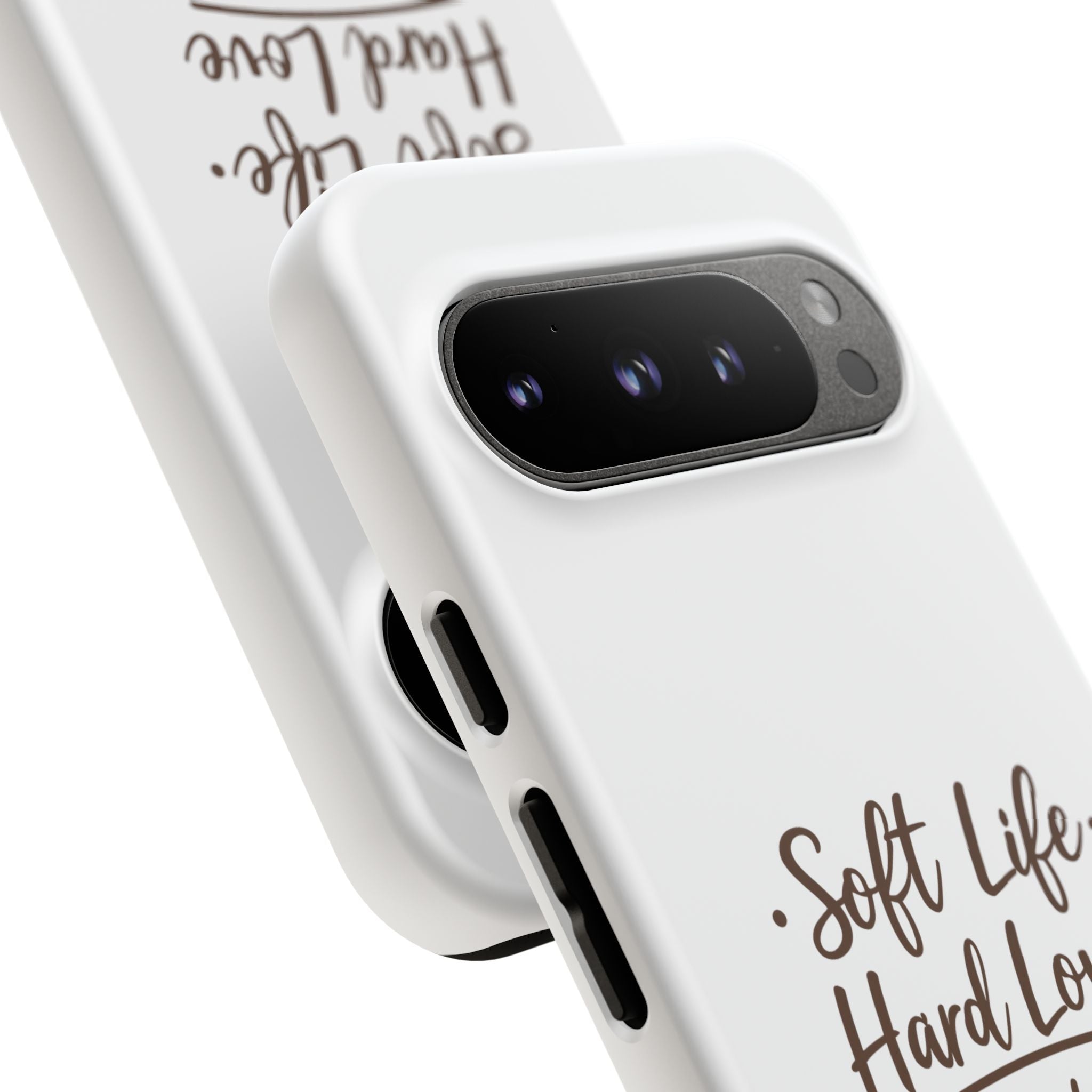 Soft Life Hard Love phone case - phone case - empowering mom gift