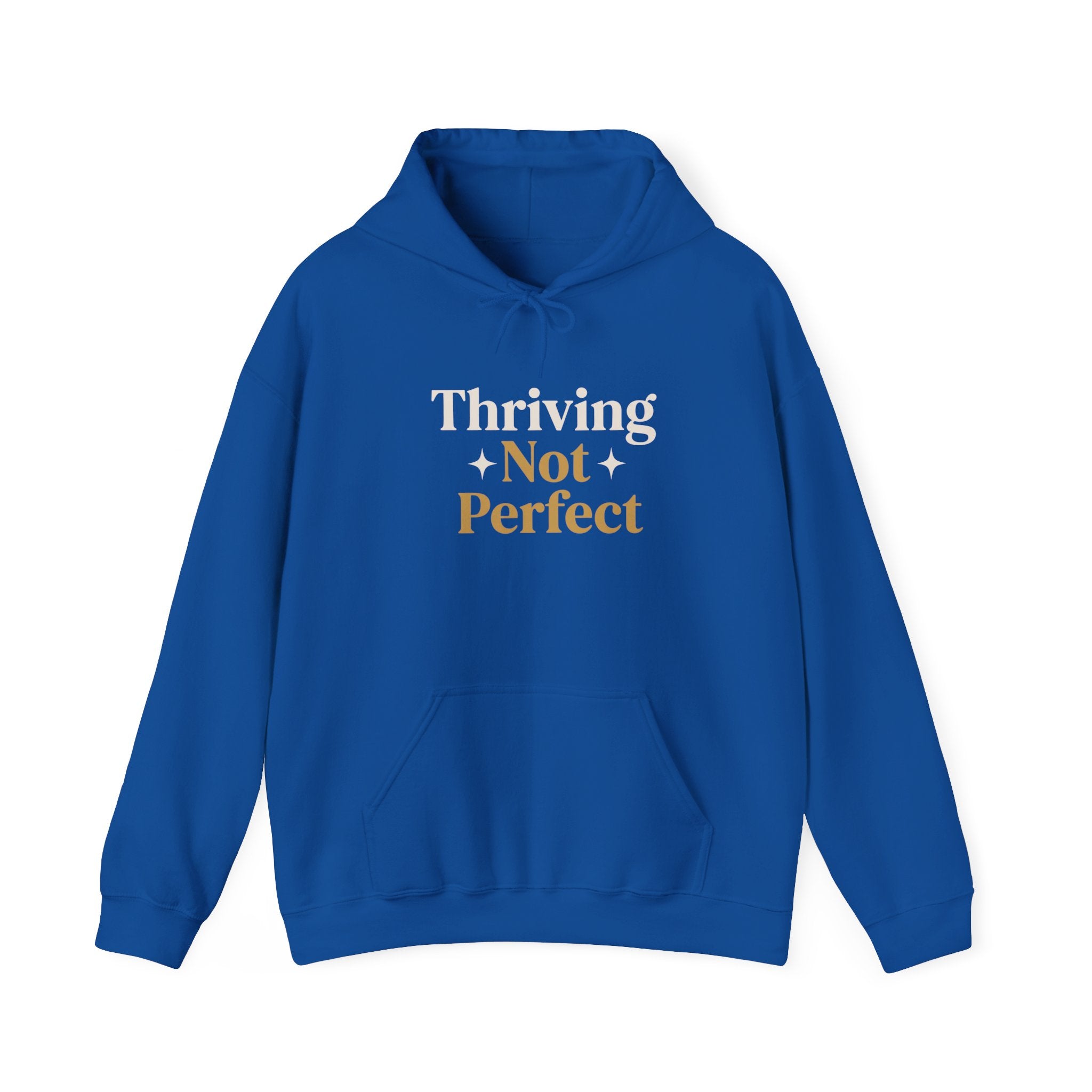 Thriving Not Perfect mom hoodie royal - hoodie - cozy motivational gift