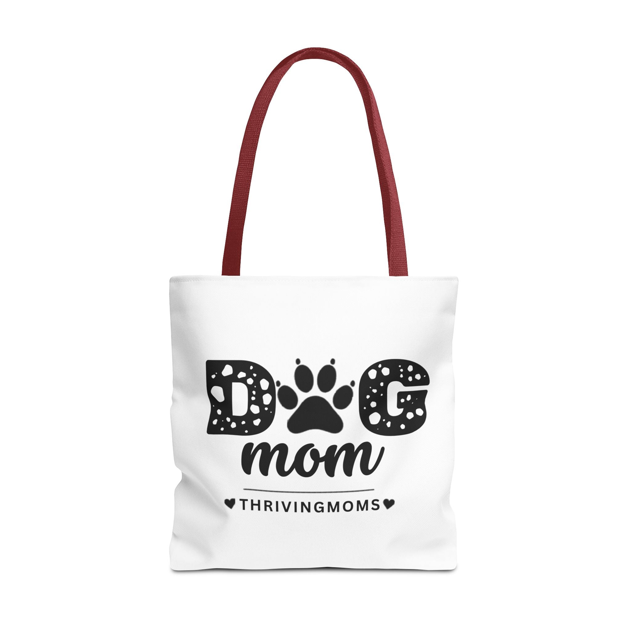 Dog Mom Tote Bag Red — for the mom whose dog goes everywhere with her — ThrivingMoms