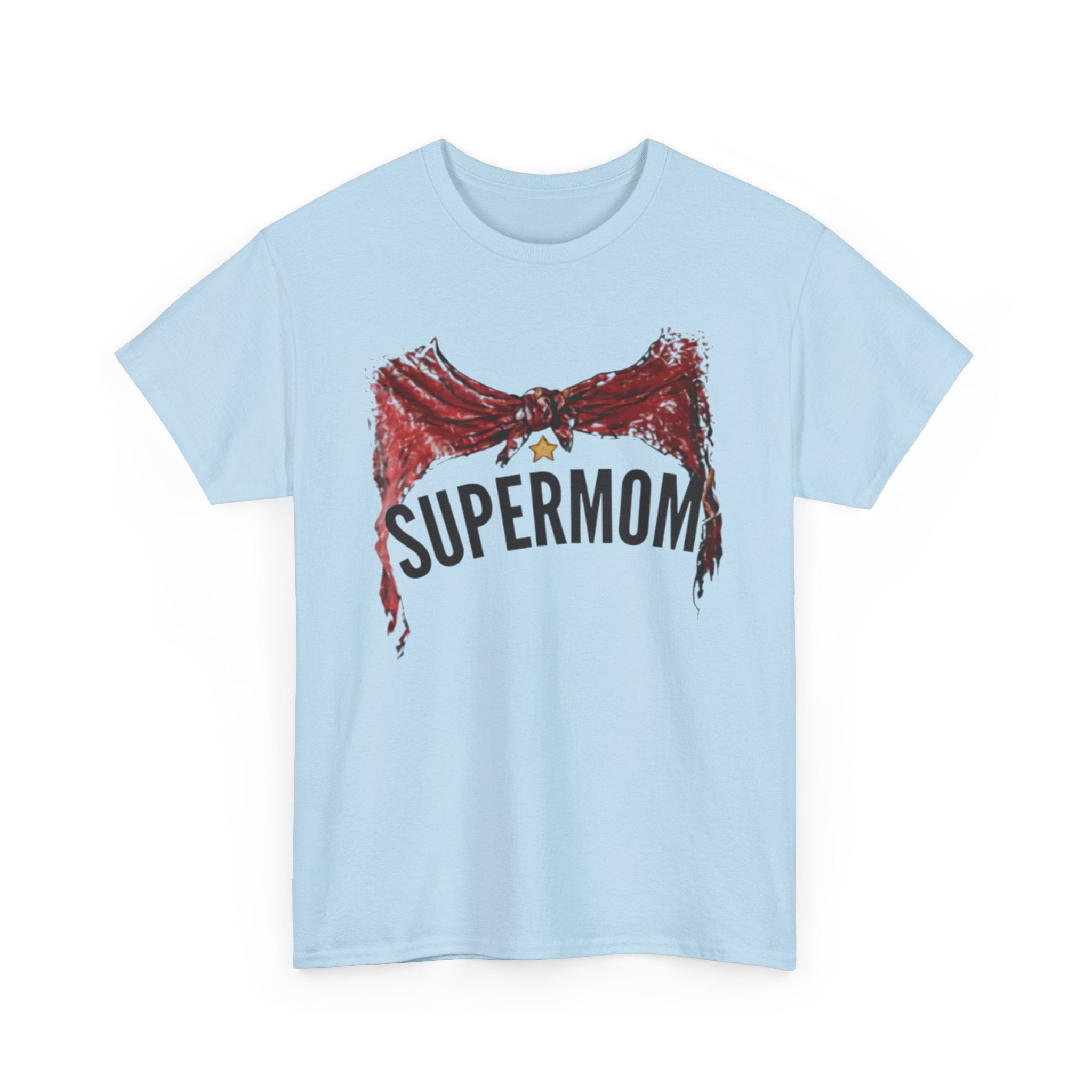 Supermom Cape t-shirt light blue - t-shirt - gift for moms