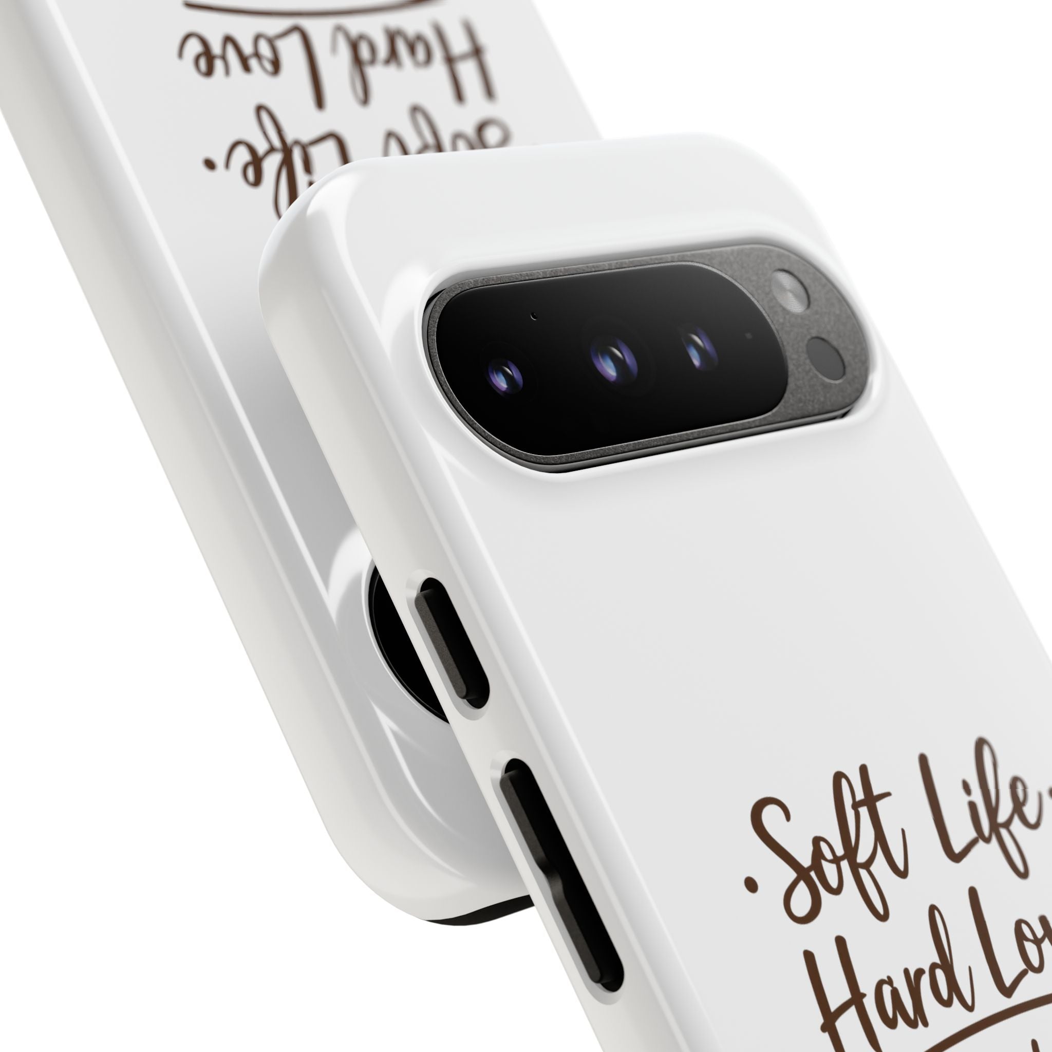 Soft Life Hard Love phone case - phone case - empowering mom gift