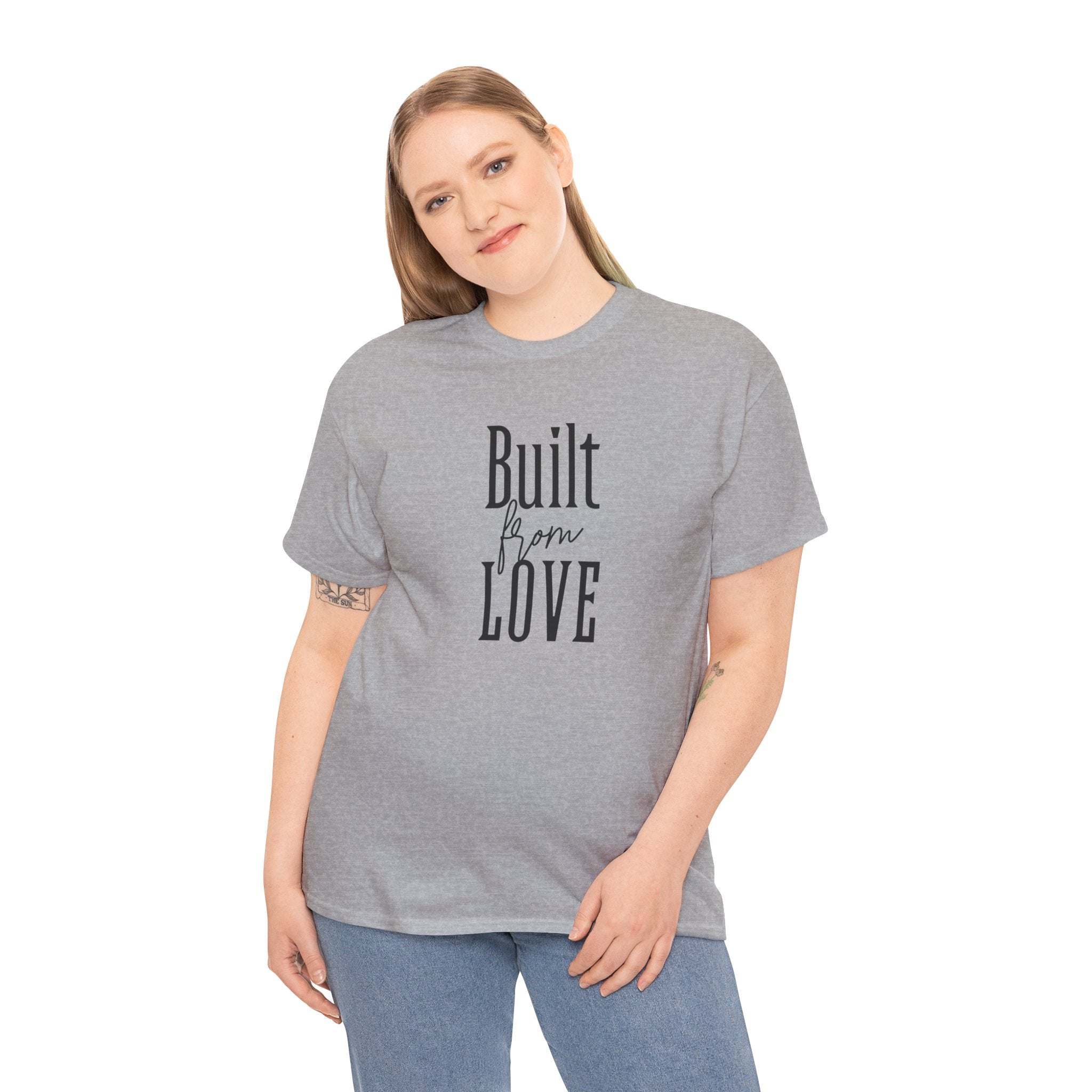 Built for Love T-Shirt in Sport Grey — soft cotton, made for her — ThrivingMoms