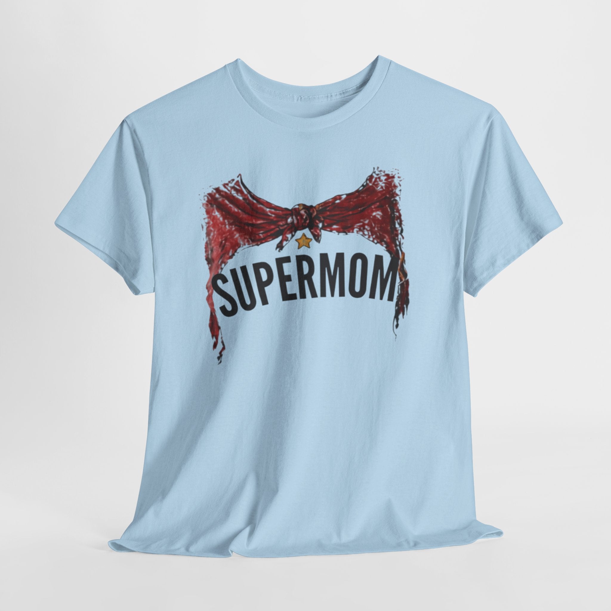 Supermom Cape t-shirt light blue - t-shirt - gift for moms