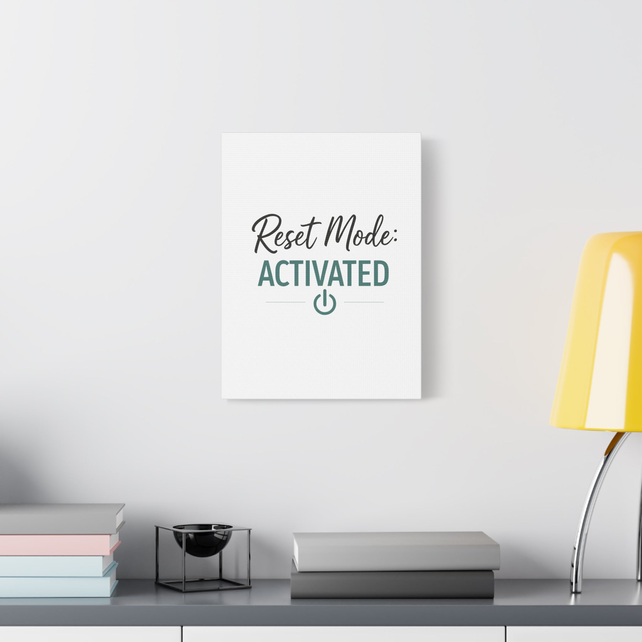 Reset Mode: Activated (Teal) — Wall Canvas