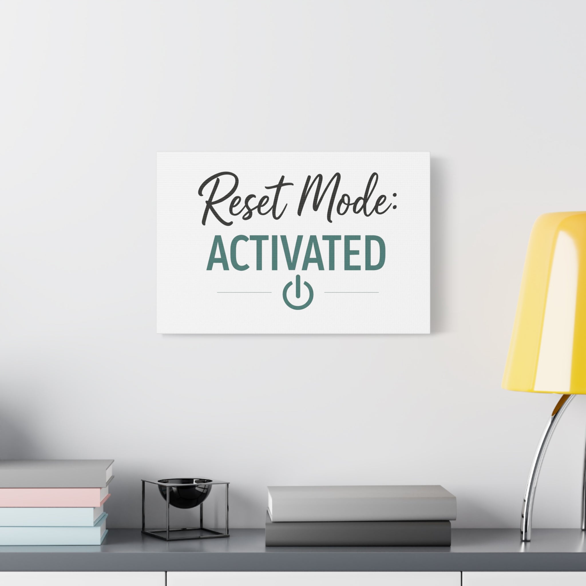 Reset Mode: Activated (Teal) — Wall Canvas
