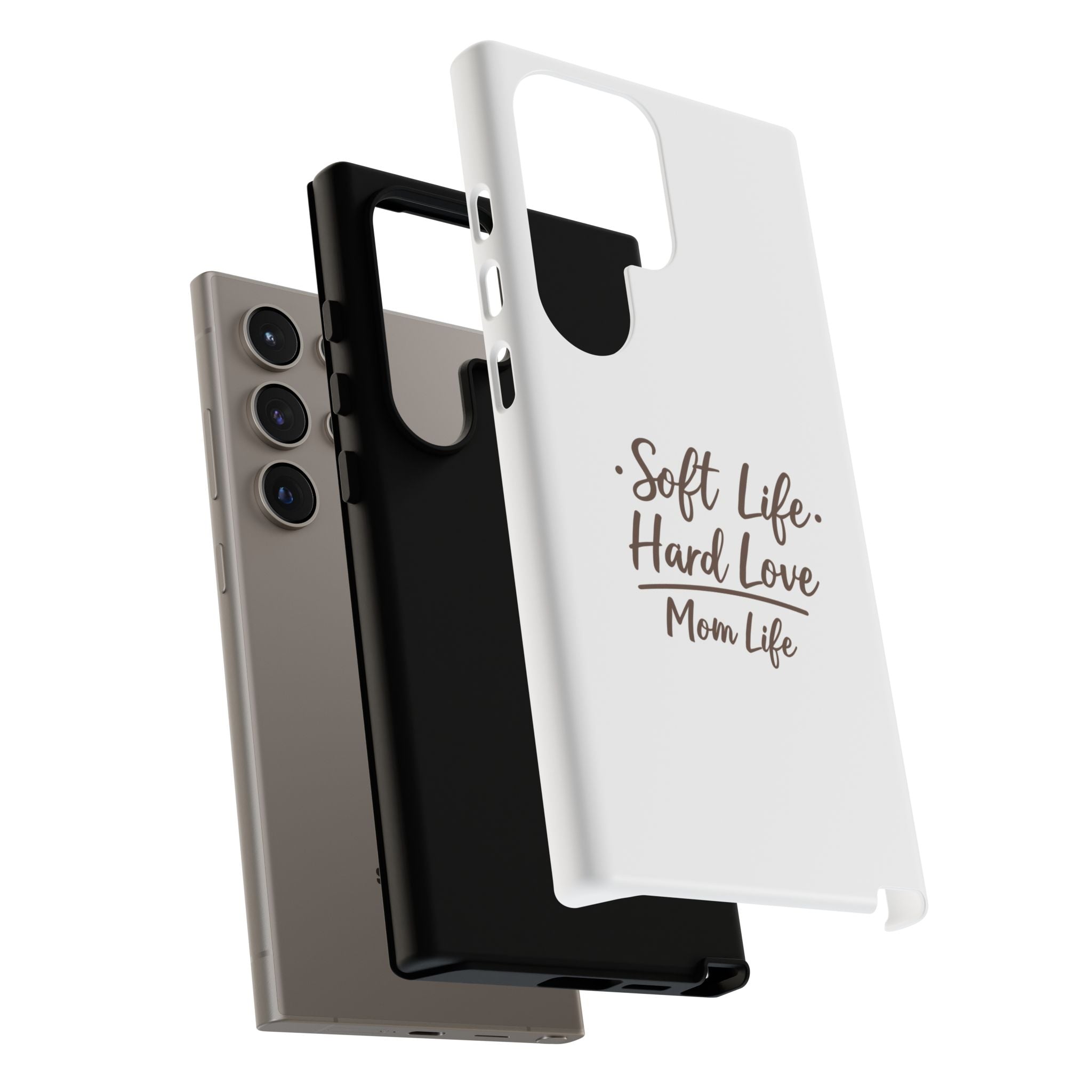Soft Life Hard Love phone case - phone case - empowering mom gift
