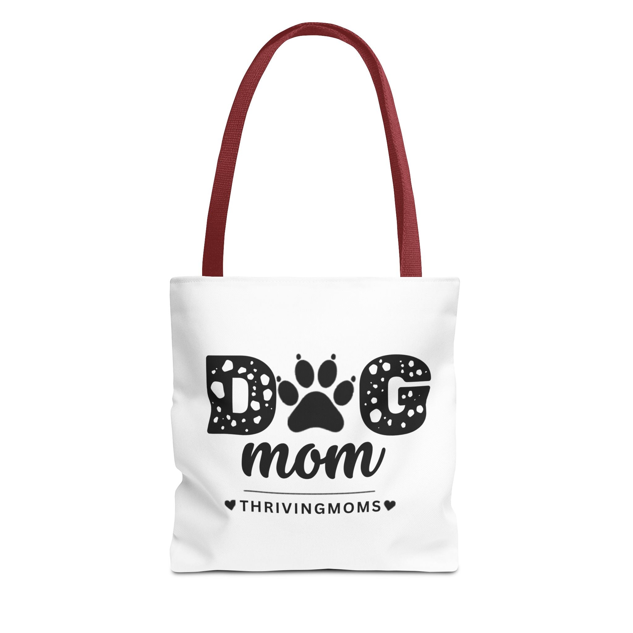 Dog Mom Tote Bag Red — for the mom whose dog goes everywhere with her — ThrivingMoms