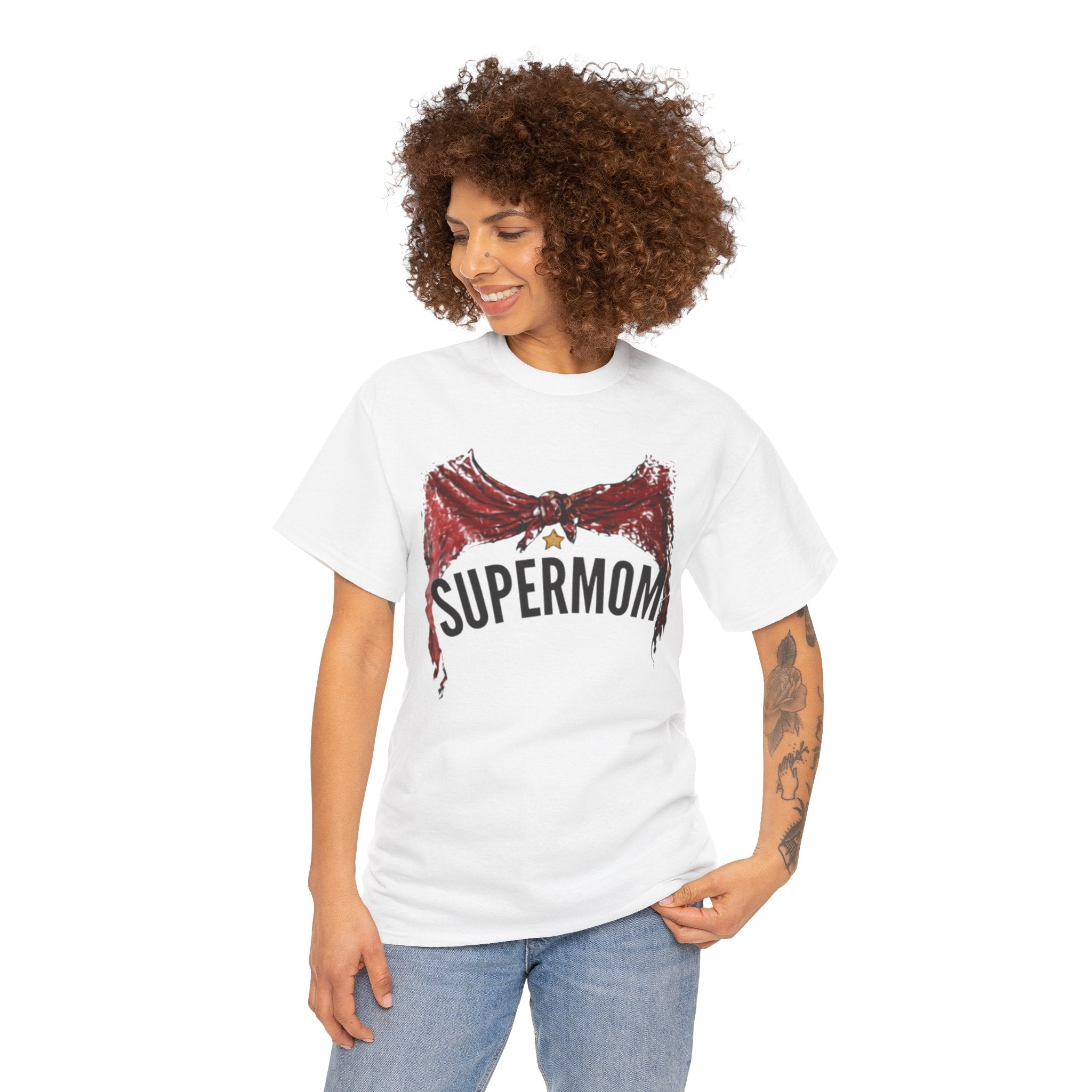 Supermom Cape t-shirt white - t-shirt - gift for moms