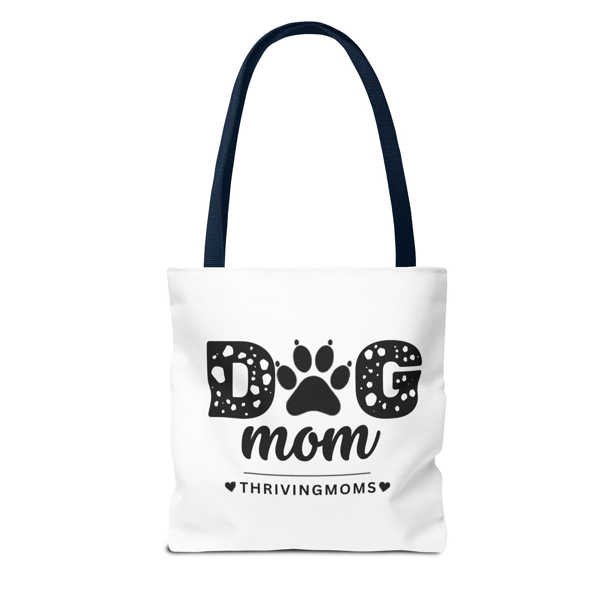 Dog Mom Tote Bag Navy — for the mom whose dog goes everywhere with her — ThrivingMoms