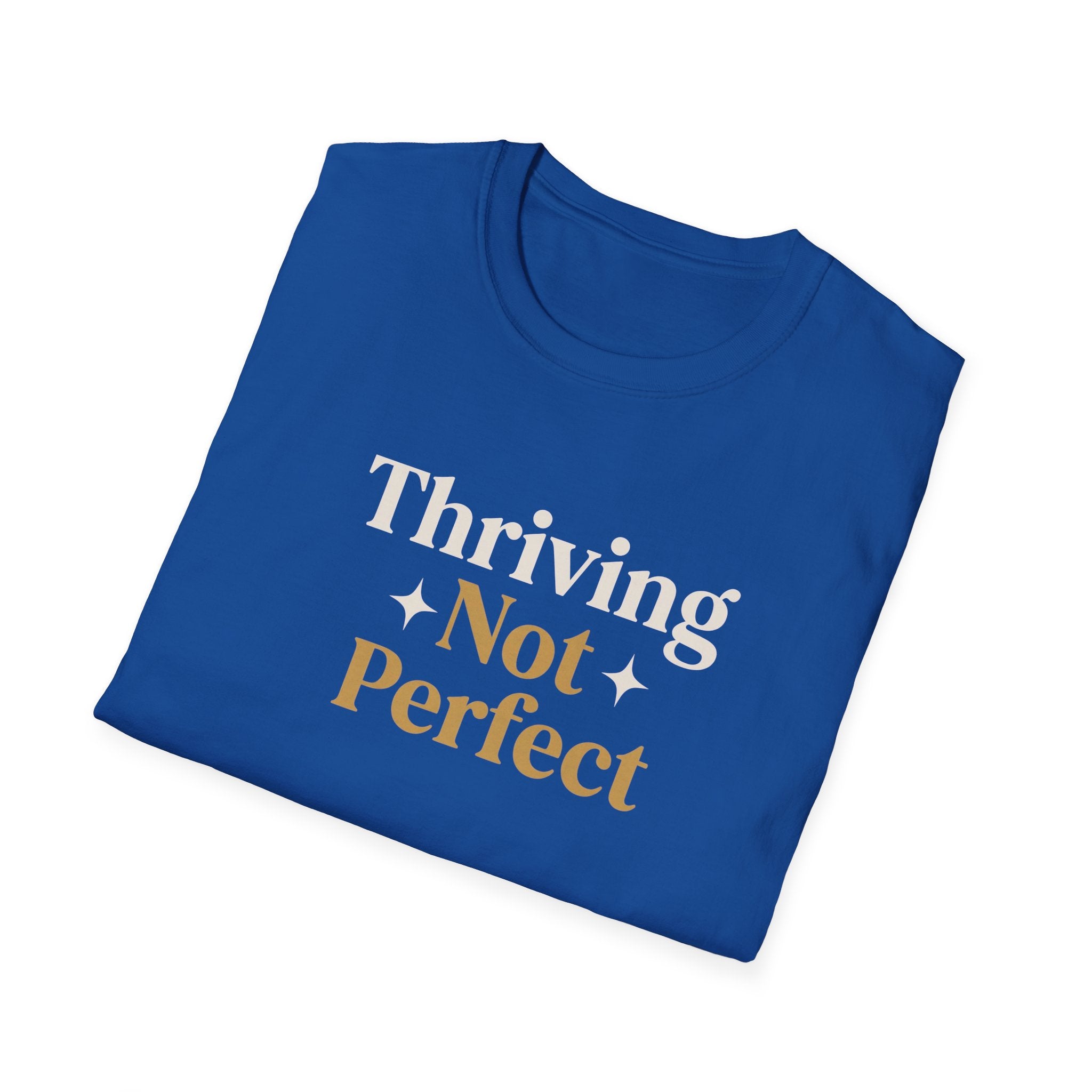 Thriving Not Perfect t-shirt royal - t-shirt - gift for moms