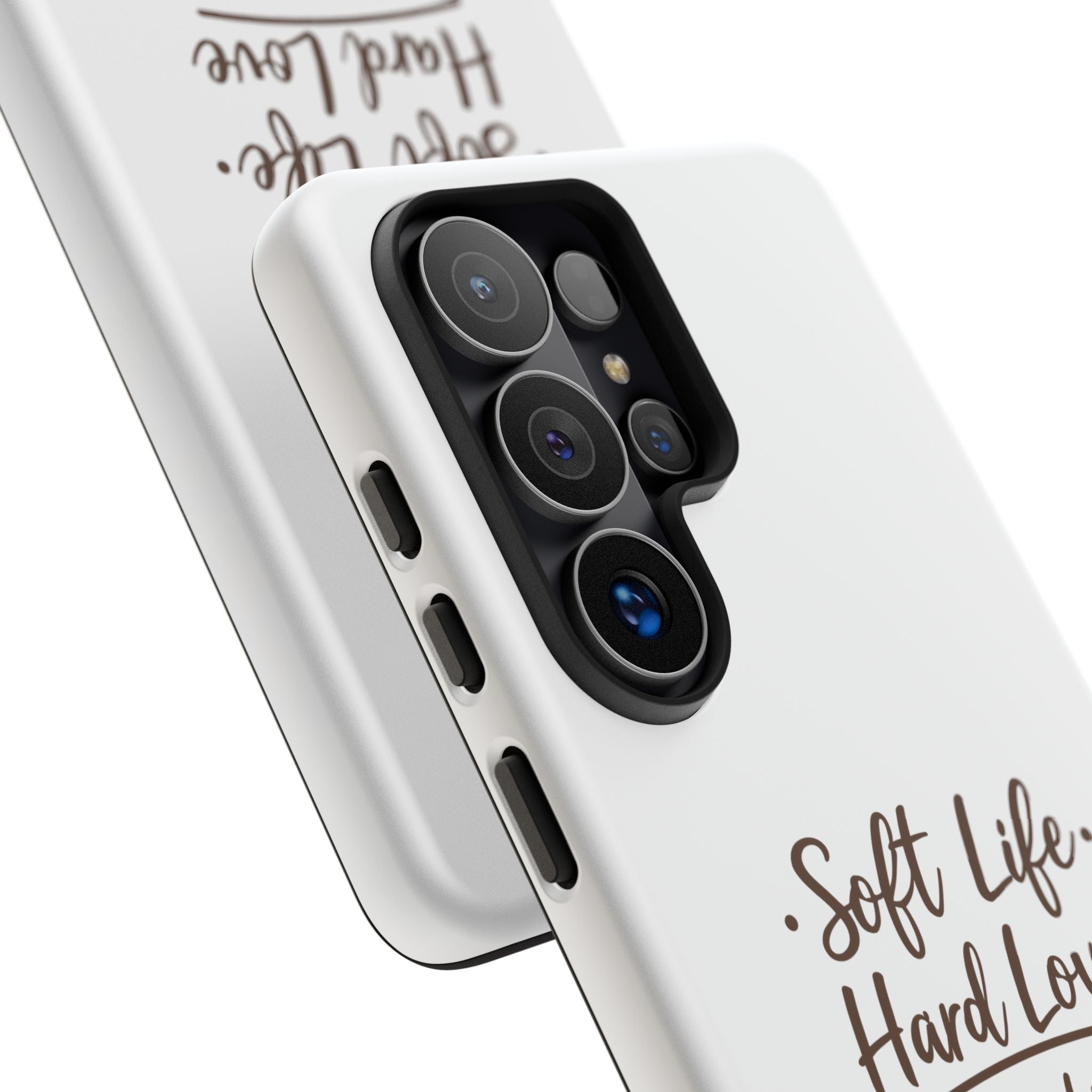 Soft Life Hard Love phone case - phone case - empowering mom gift