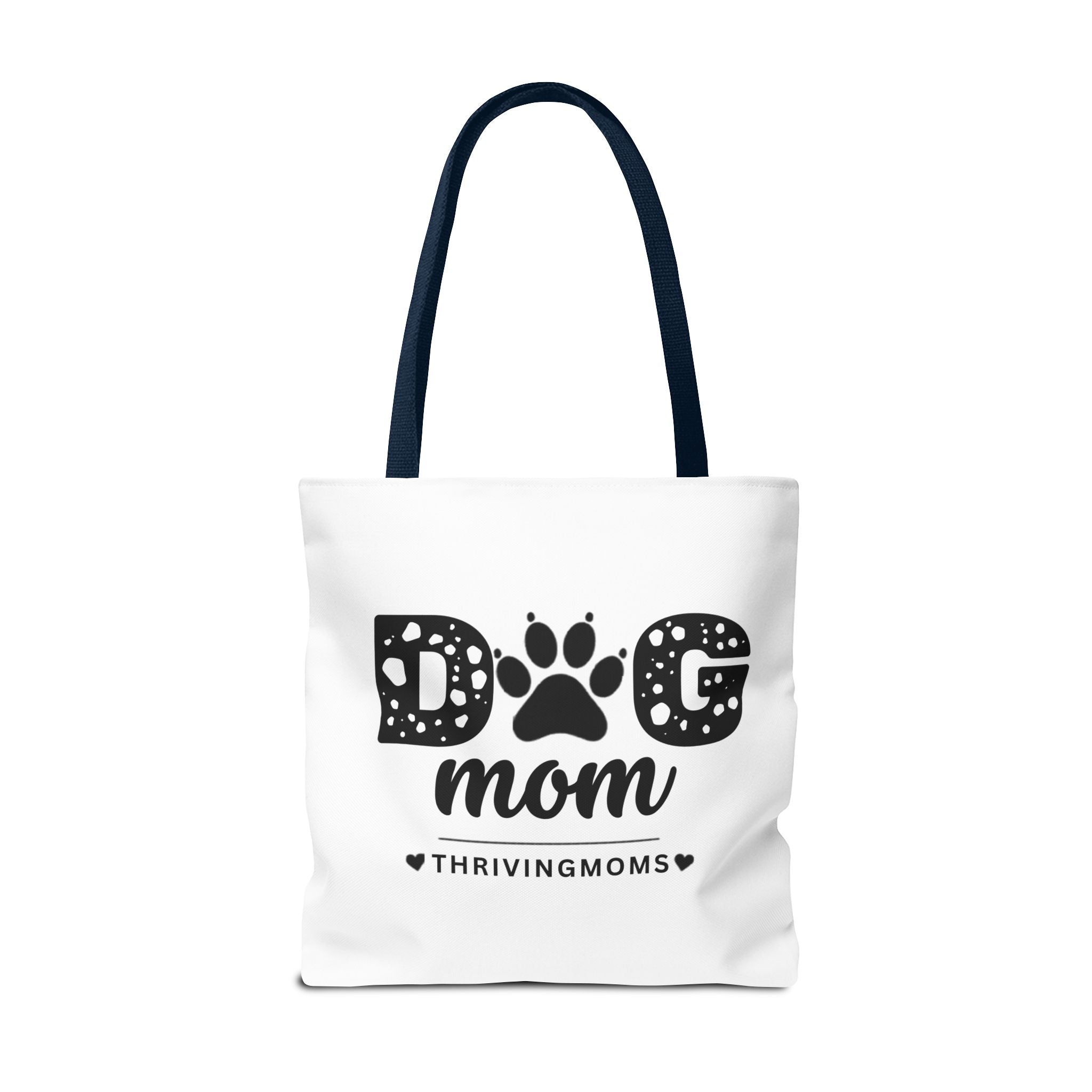 Dog Mom Tote Bag Navy — for the mom whose dog goes everywhere with her — ThrivingMoms