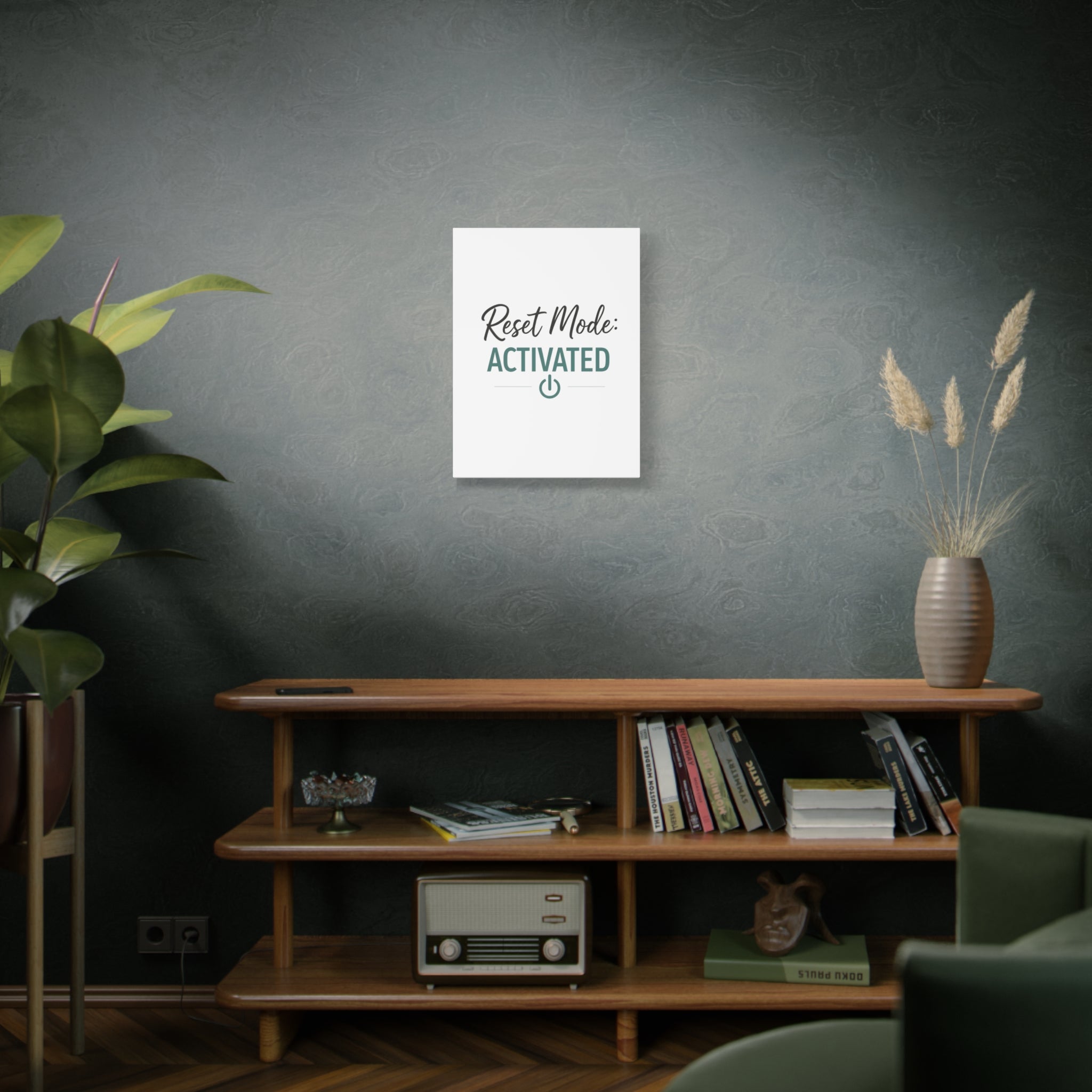 Reset Mode: Activated (Teal) — Wall Canvas