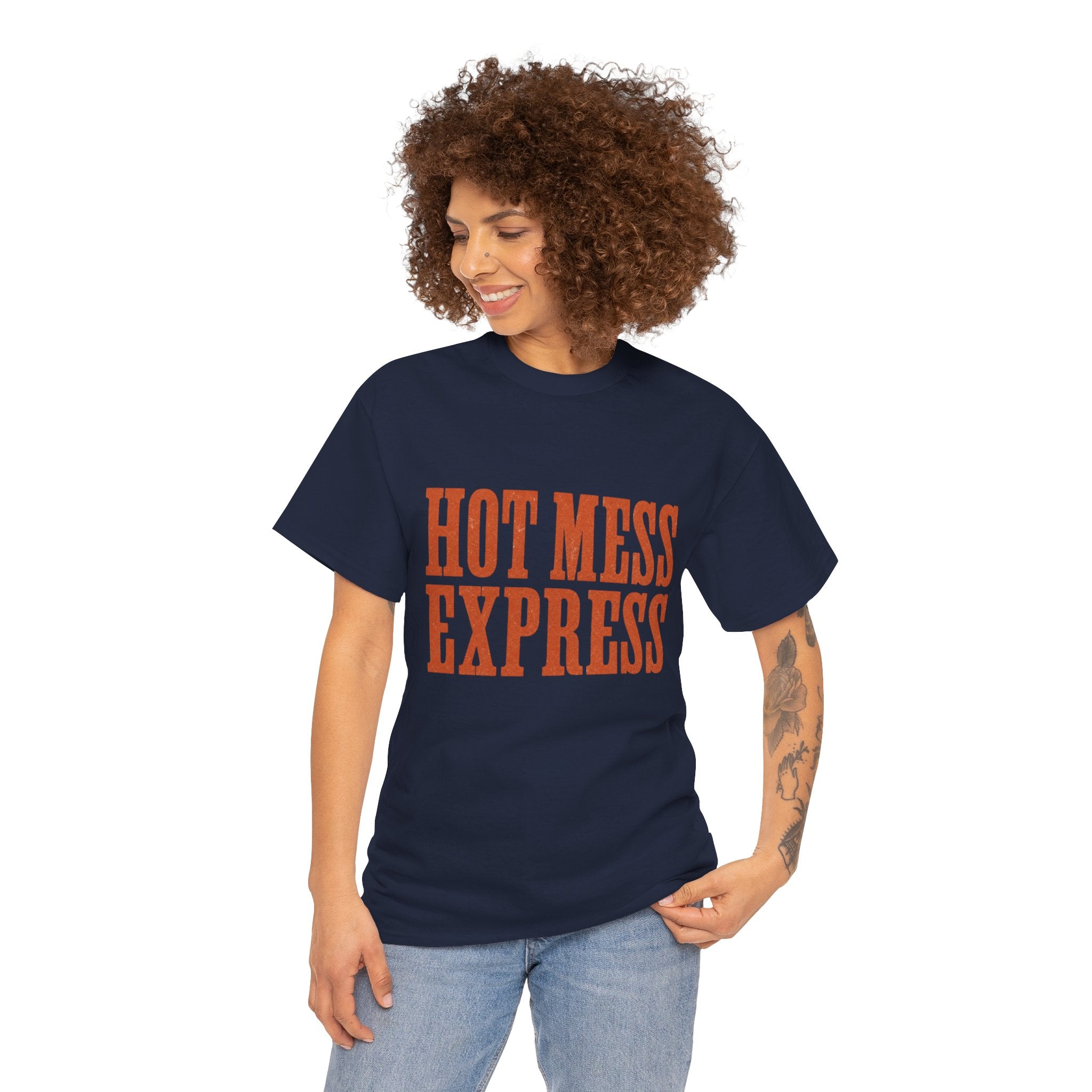 Hot Mess  Express t-shirt navy - t-shirt - gift for moms