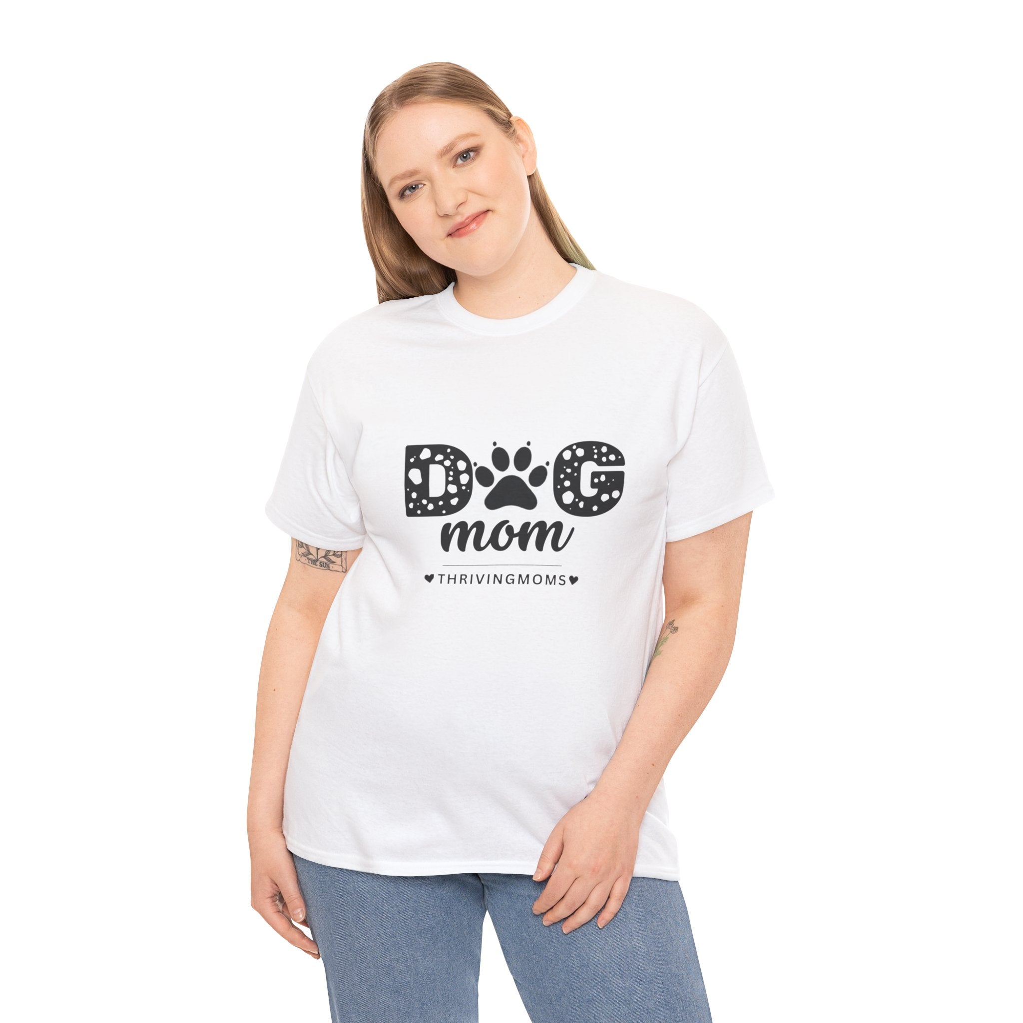 Dog Mom T-Shirt in White — soft and completely hers — ThrivingMoms