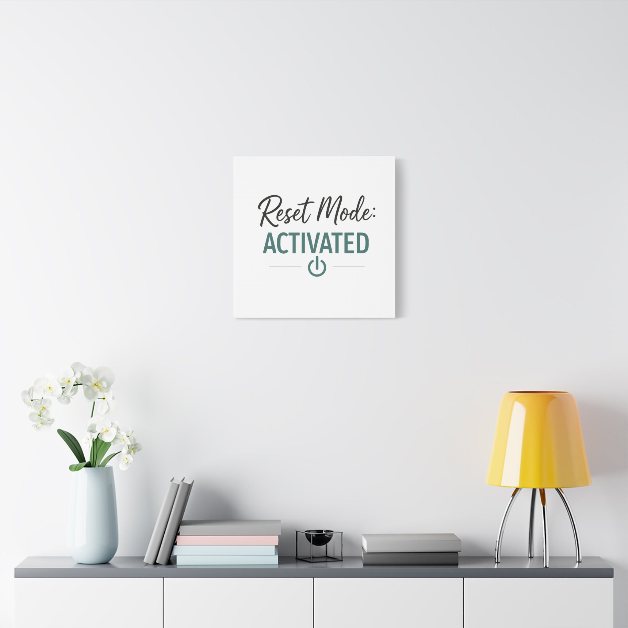 Reset Mode: Activated (Teal) — Wall Canvas
