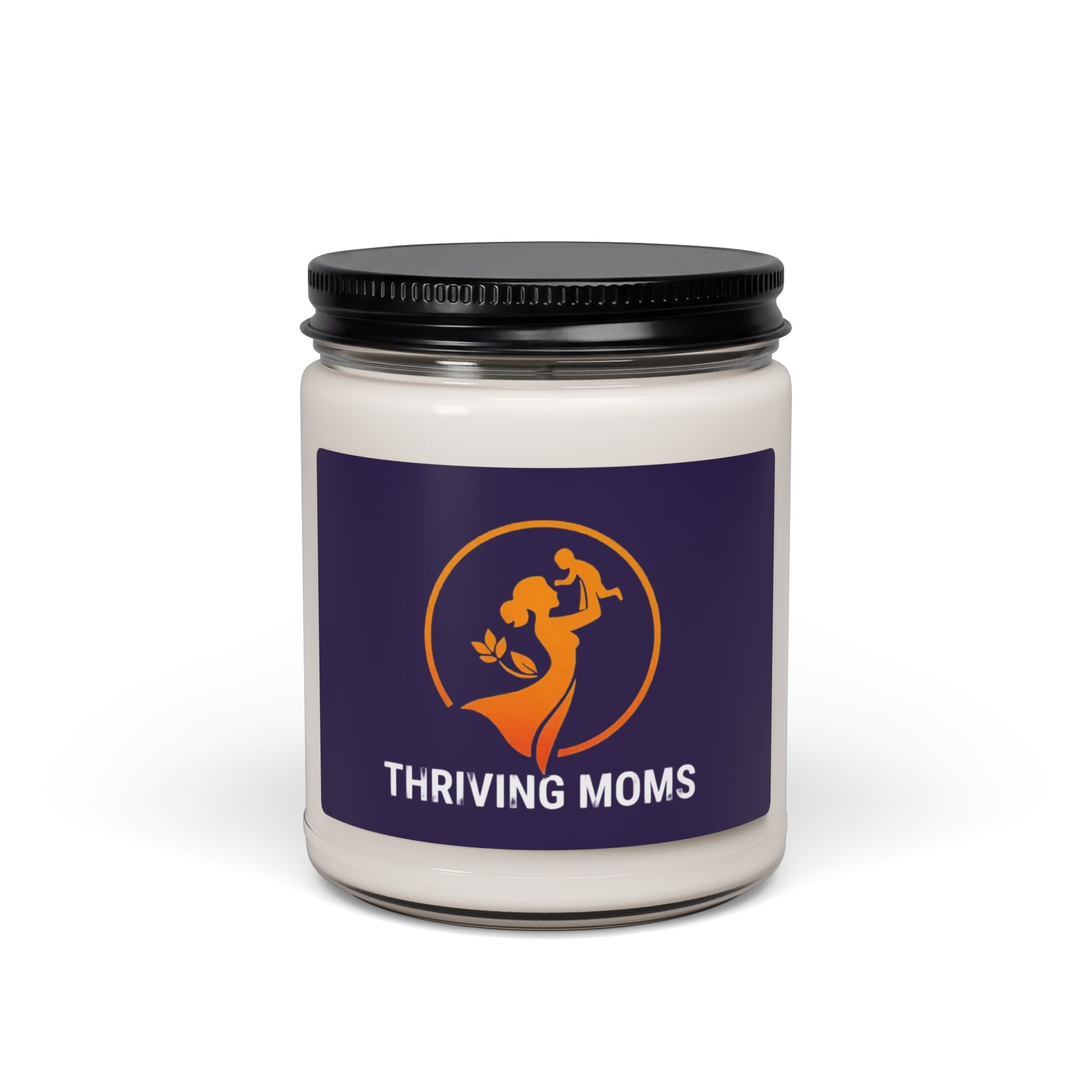 ThrivingMoms Purple Candle unscented - candle - self-care gift for moms