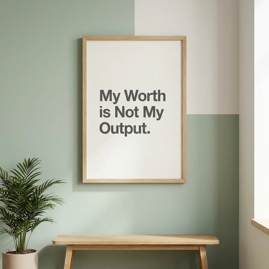 My Worth is Not My Output.