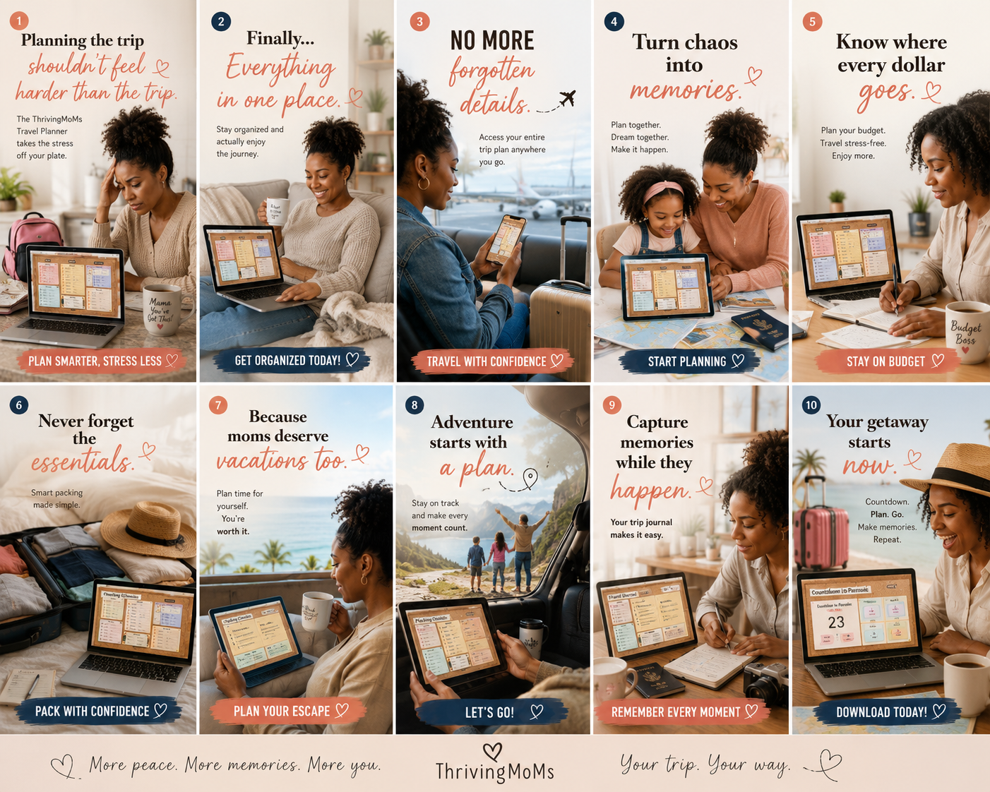 ThrivingMoms Cork Board Daily Planner