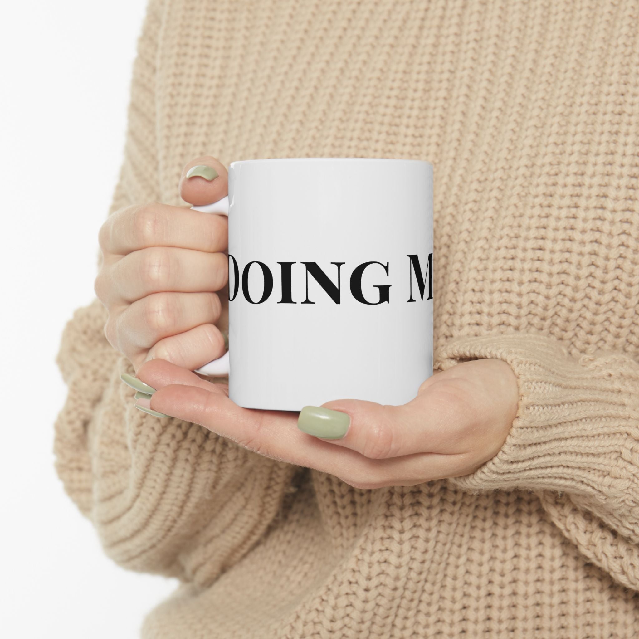 Doing My Best mug — ThrivingMoms 11oz ceramic mug for tired moms