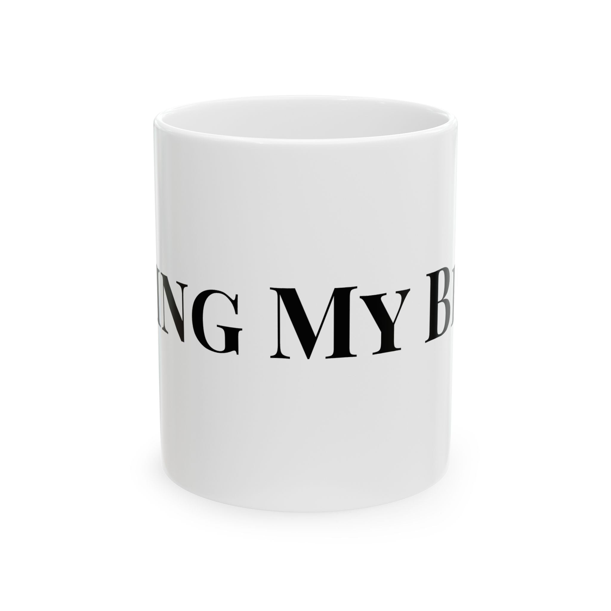 Mom holding Doing My Best mug — ThrivingMoms Mother's Day gift for her